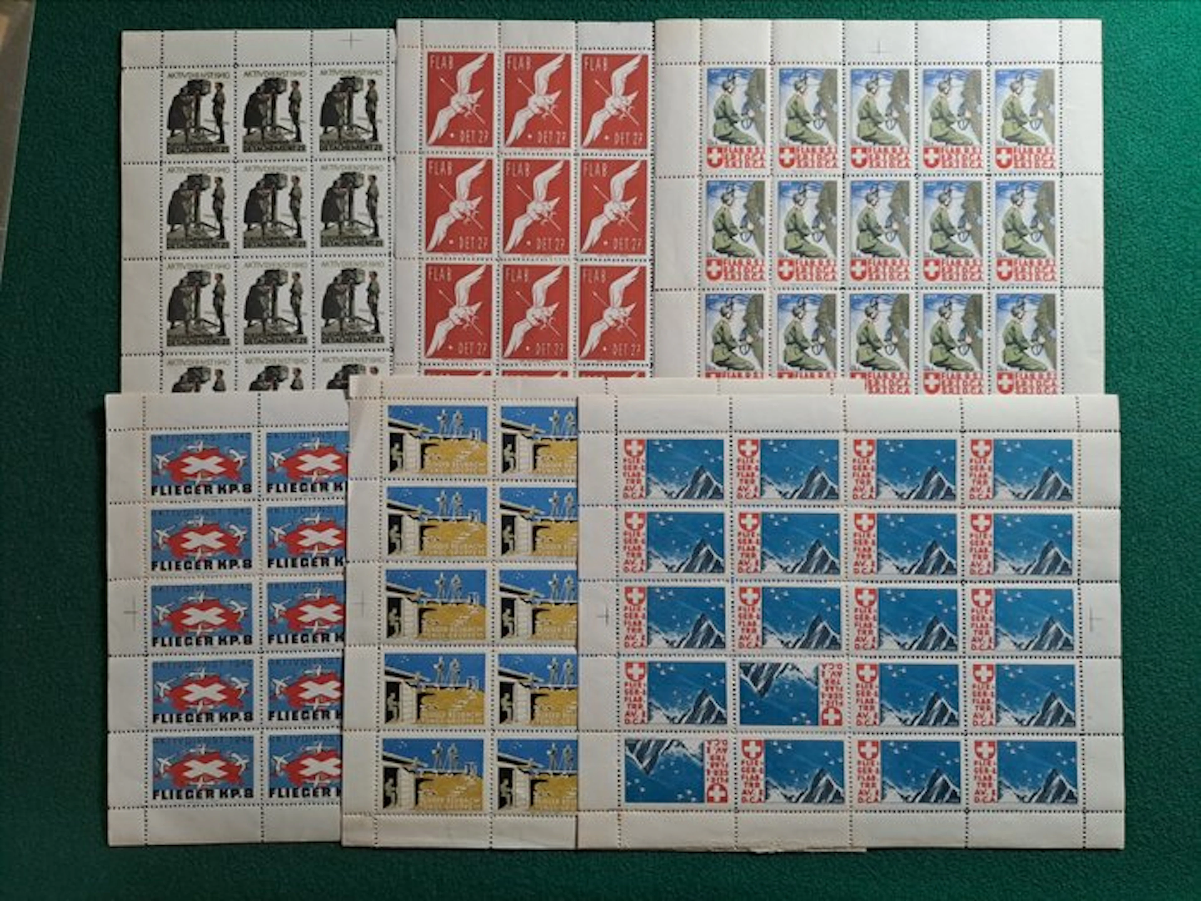 Switzerland 1930/1950 - Switzerland 1920/1950 Swiss Military stamps MNH