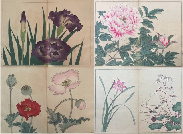 FOUR lillies from the album "Shiki no hana" 四季の花 (Flowers of the Four Seasons)