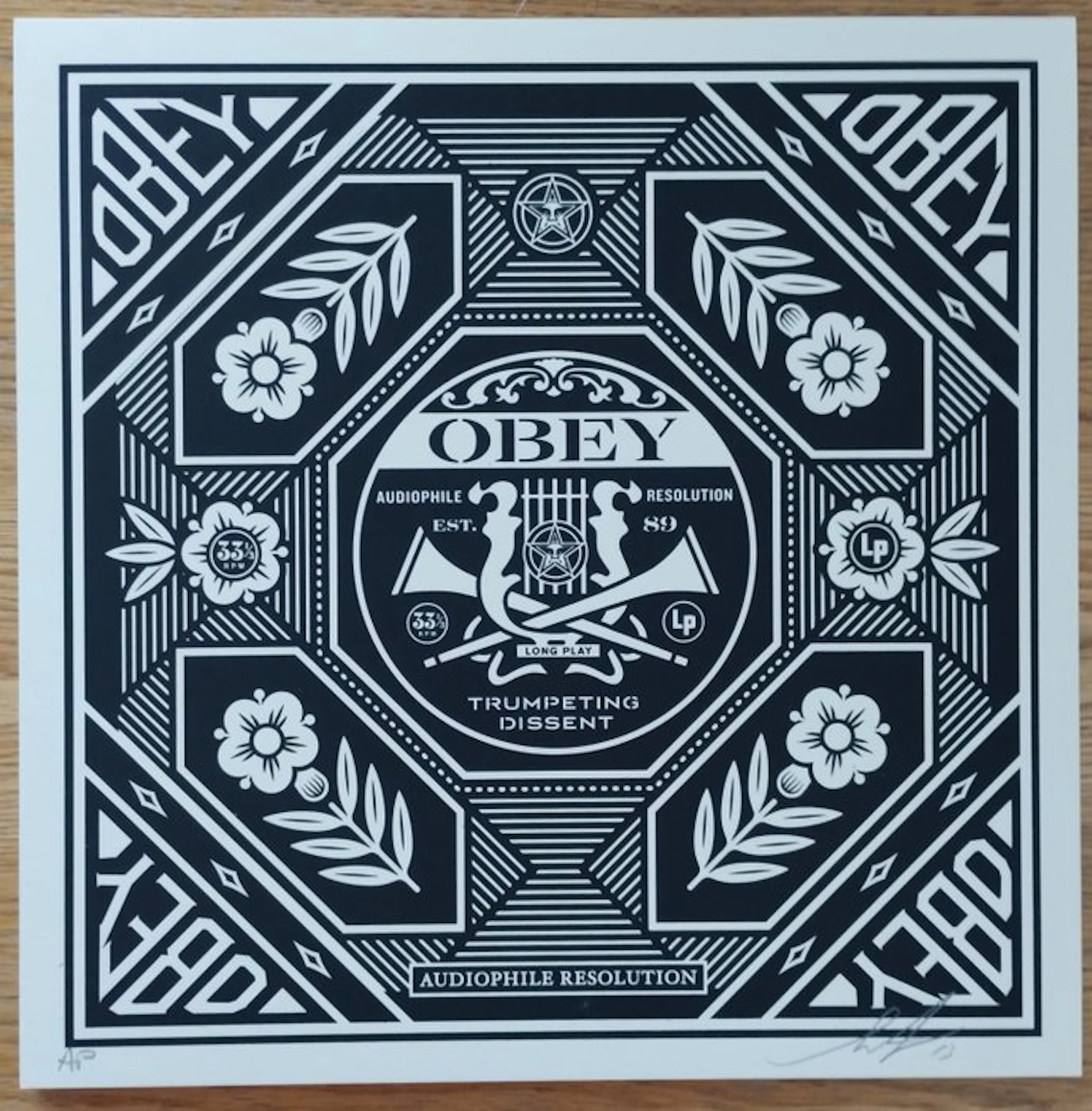 Shepard Fairey (OBEY) (1970) - Trumpeting Dissent (artist proof)