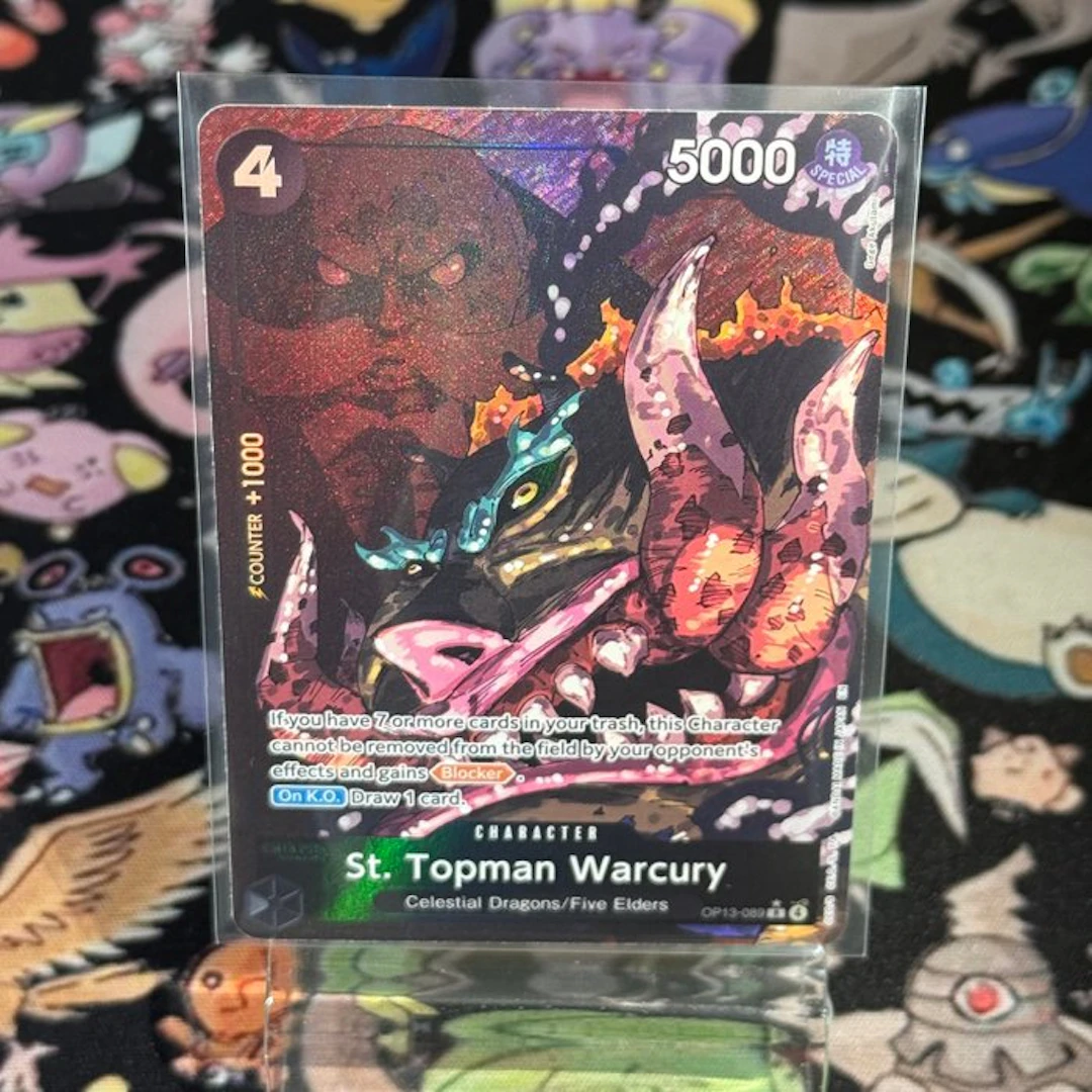 Bandai - 1 Card - One Piece - St. Topman Warcury OP13-089 Foil