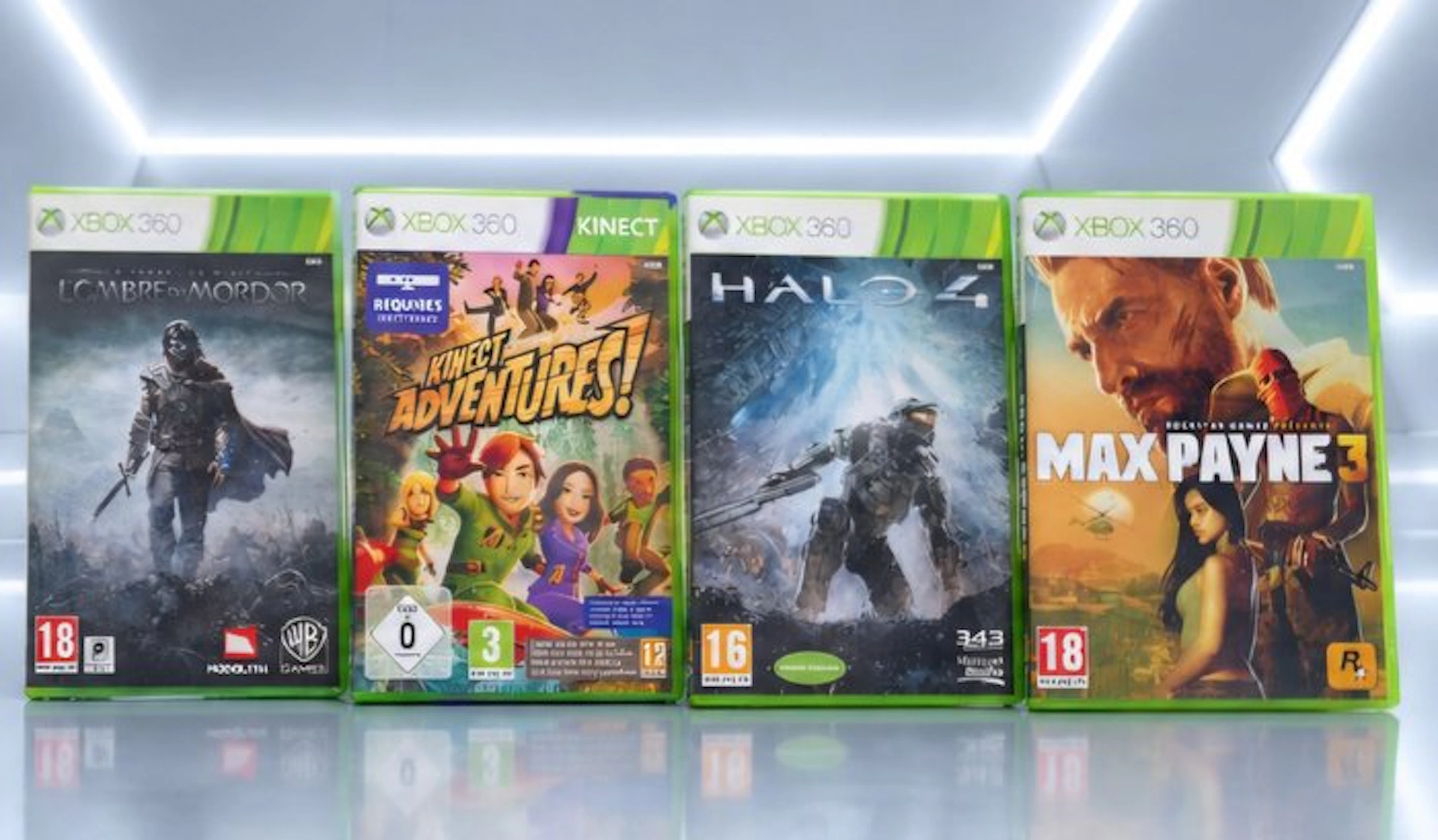 Microsoft - Lot de 4 Jeux Xbox 360 – Halo 4