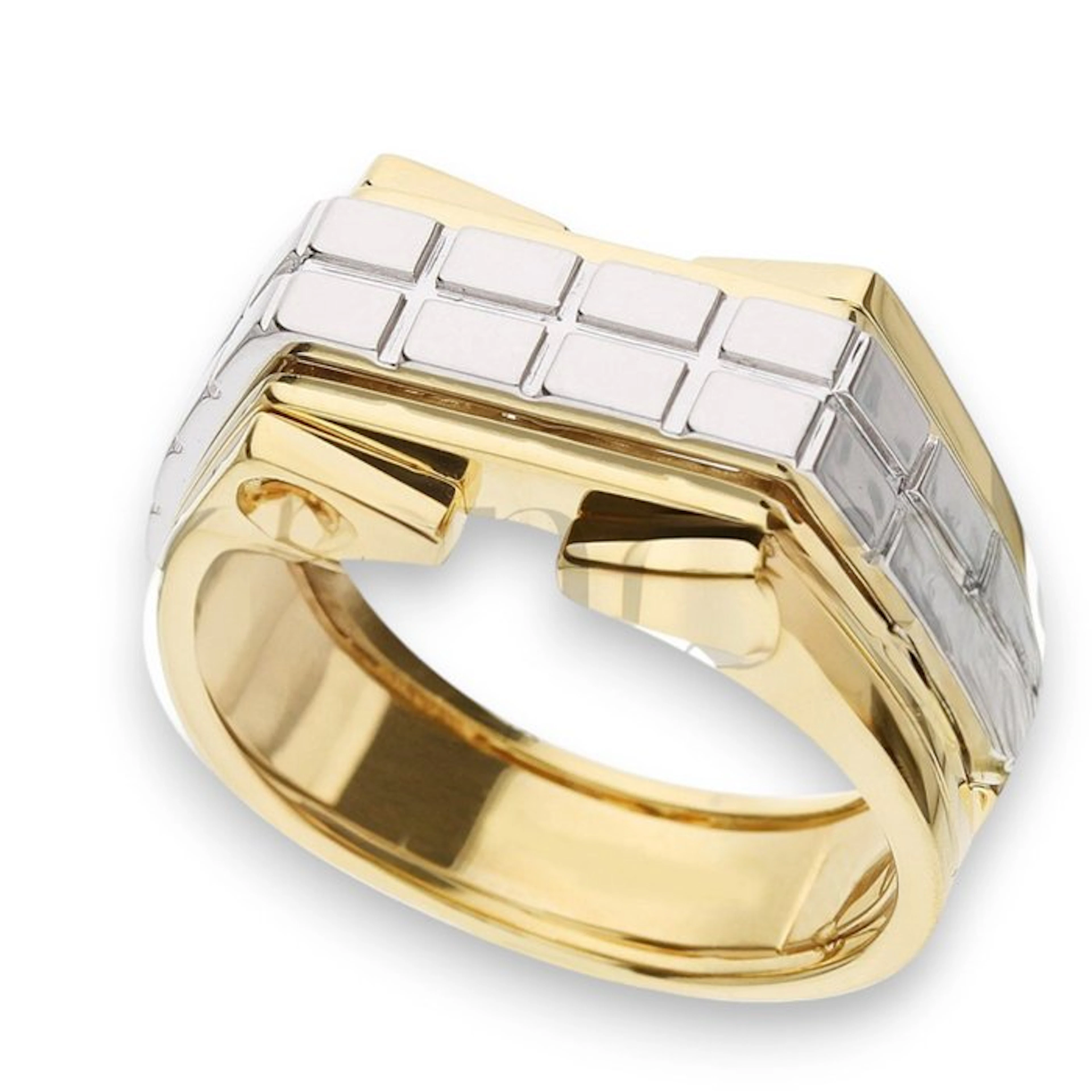 Ring - 18 kt. White gold, Yellow gold - Ring 18k 12.1 g