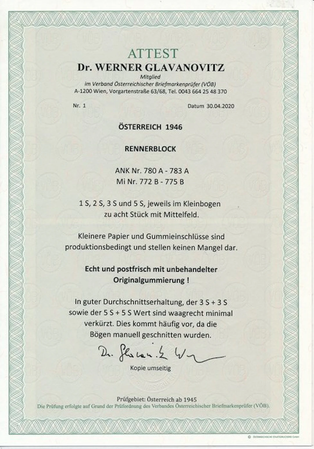 Austria 1946 - Karl Renner
