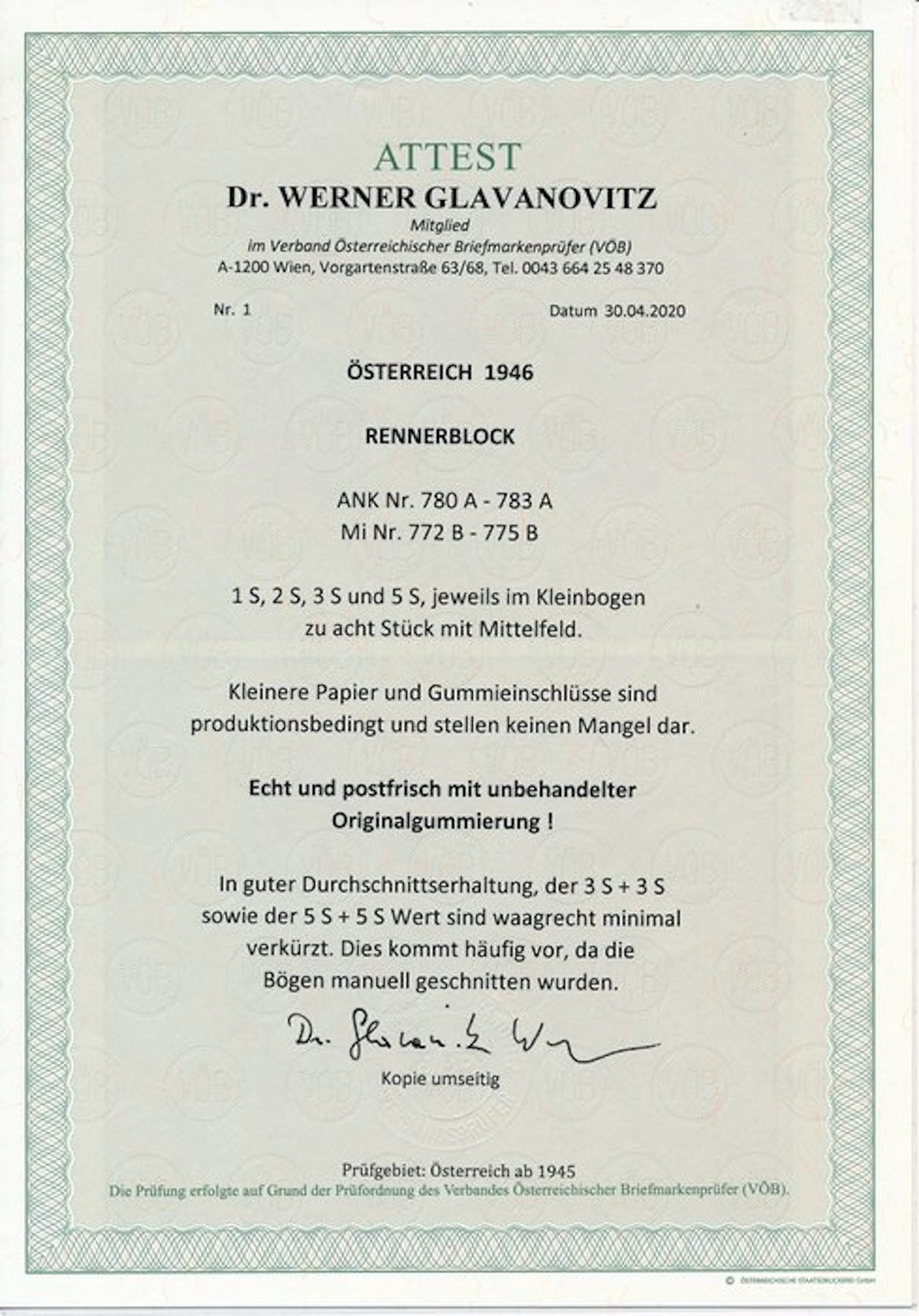 Austria 1946 - Karl Renner