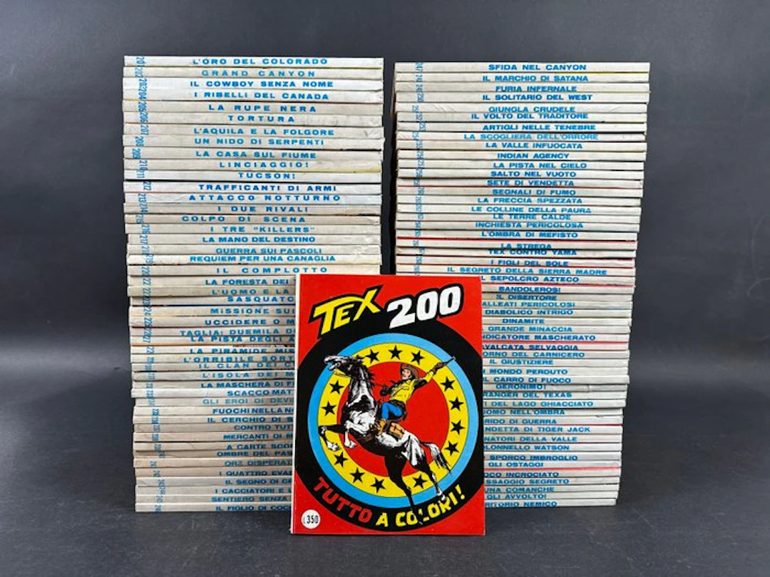 Tex nn 200/299 - Sequenza completa (-2) - 98 Album - First edition - 1976/1985