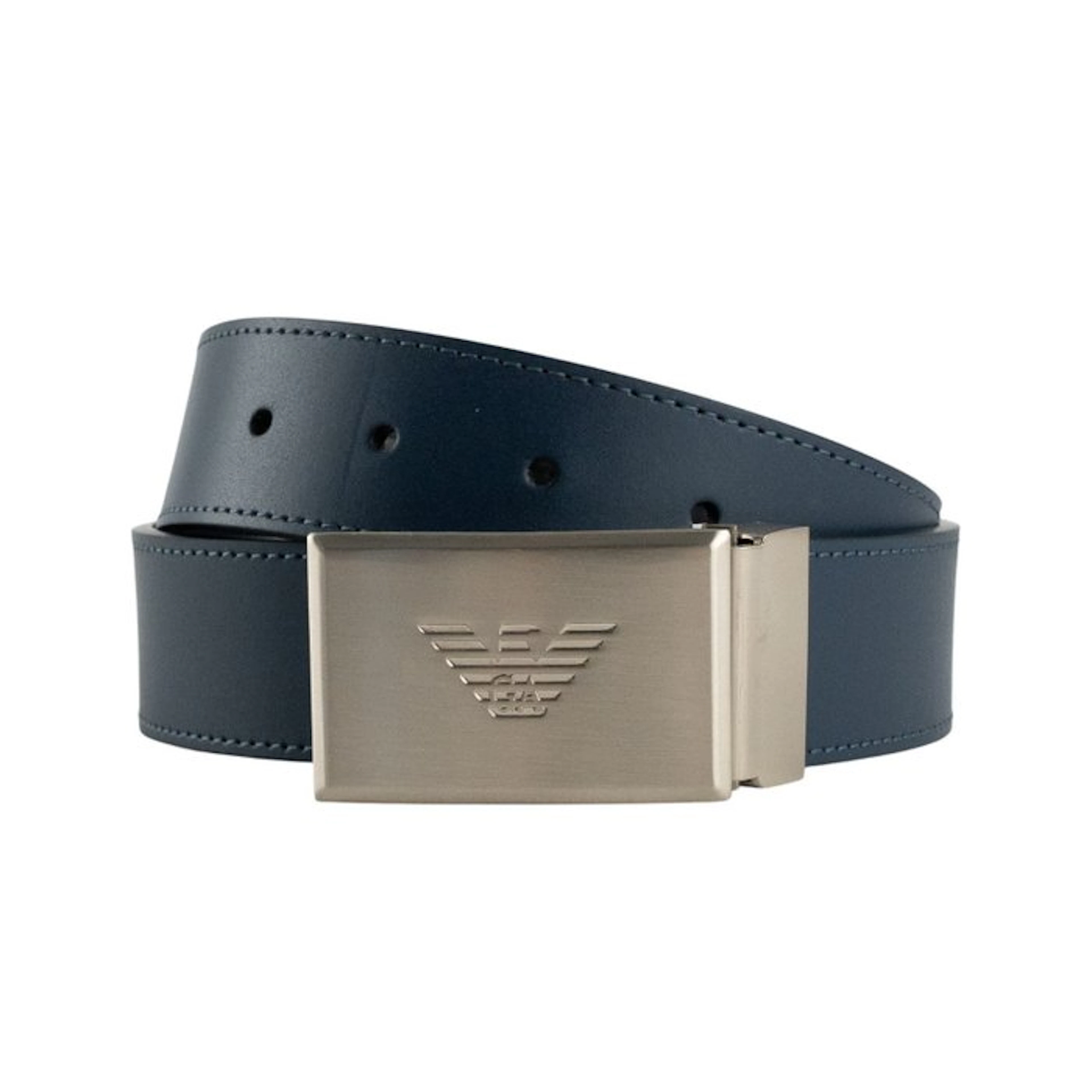 Giorgio Armani - GIORGIO ARMANI Belt Blue Black Leather...