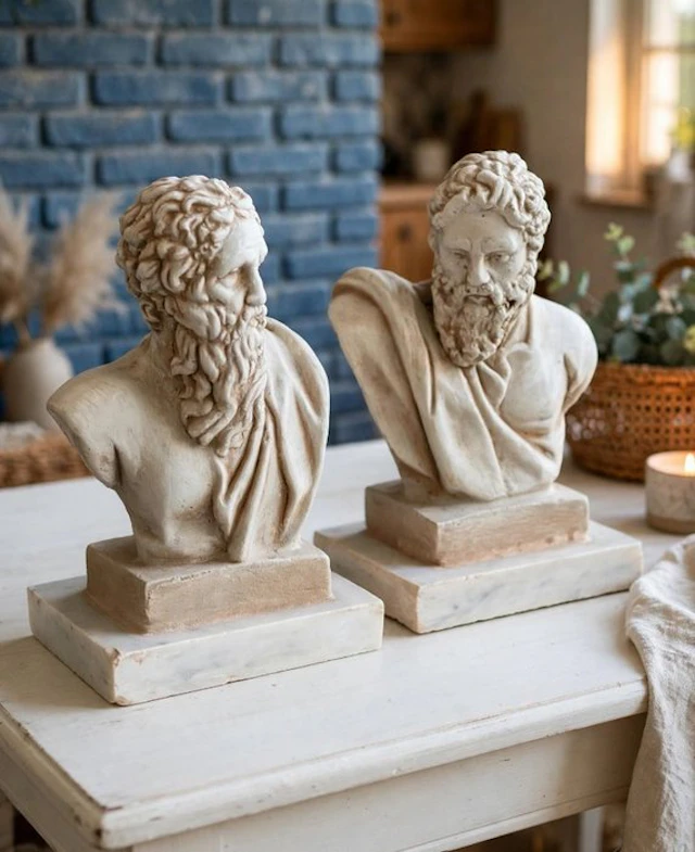 Sculpture, San Pietro e Paolo - 29 cm - Stone