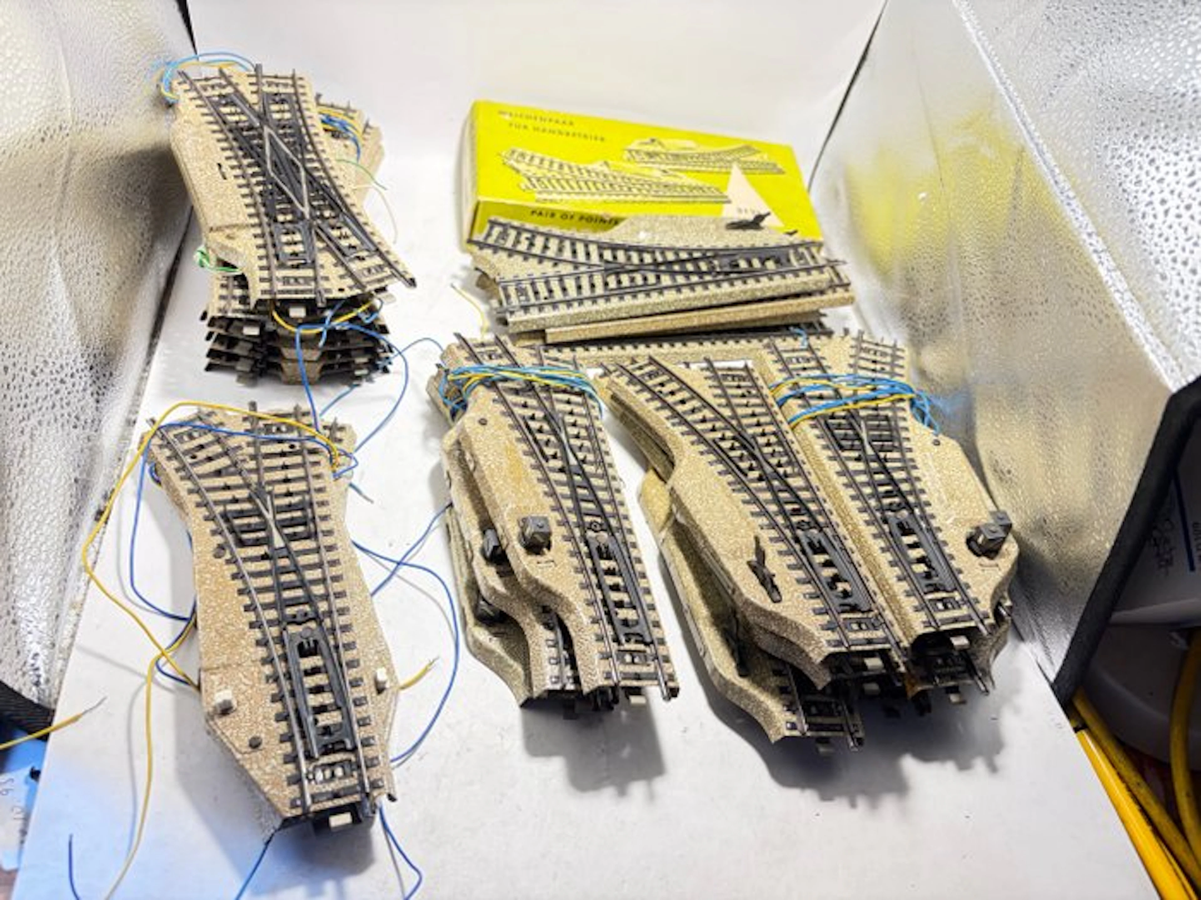 Märklin H0 - Model train tracks (24) - 24 m rail switches