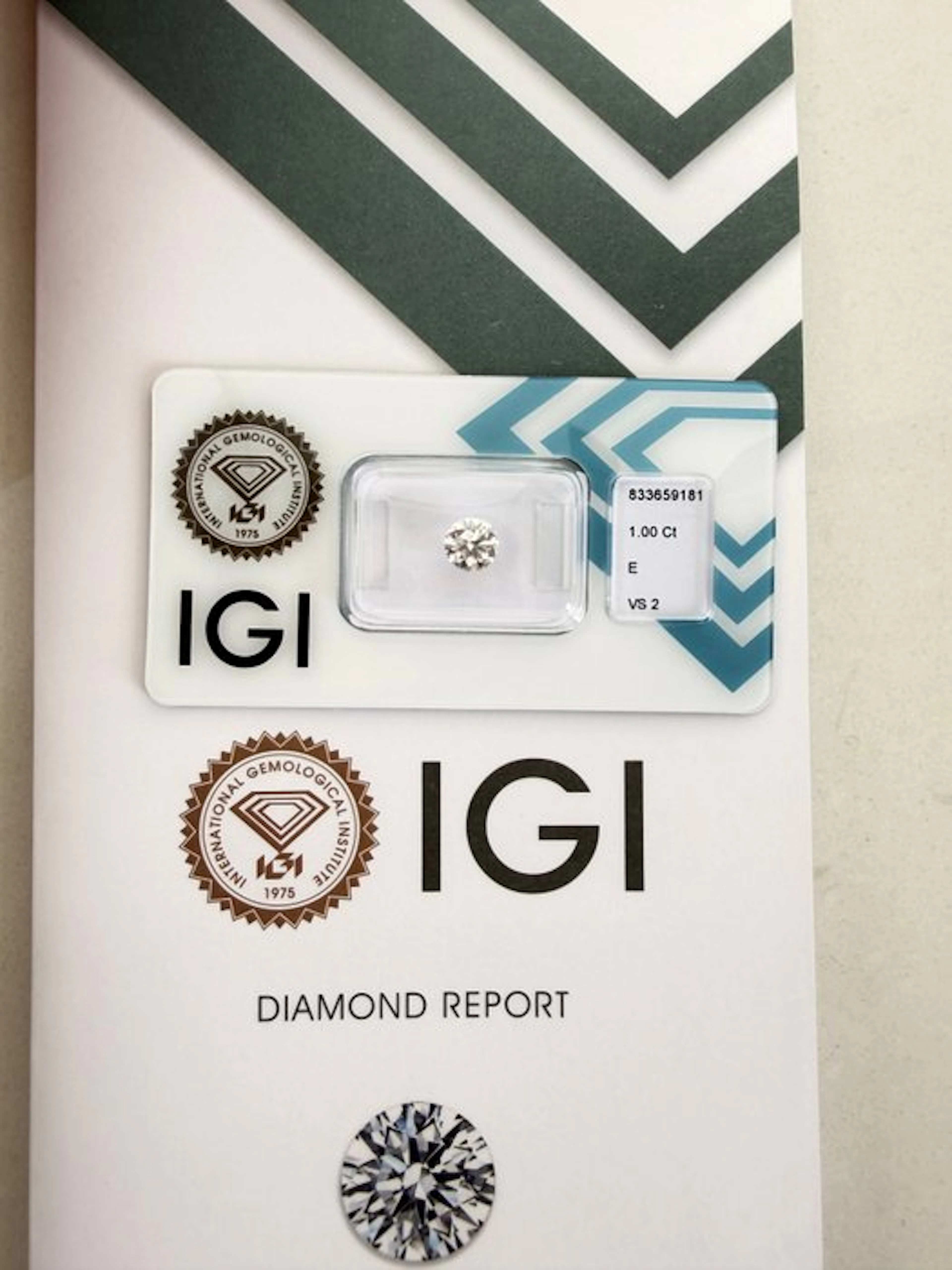 No reserve price - 1 pcs Diamond (Natural) - 1.00 ct...