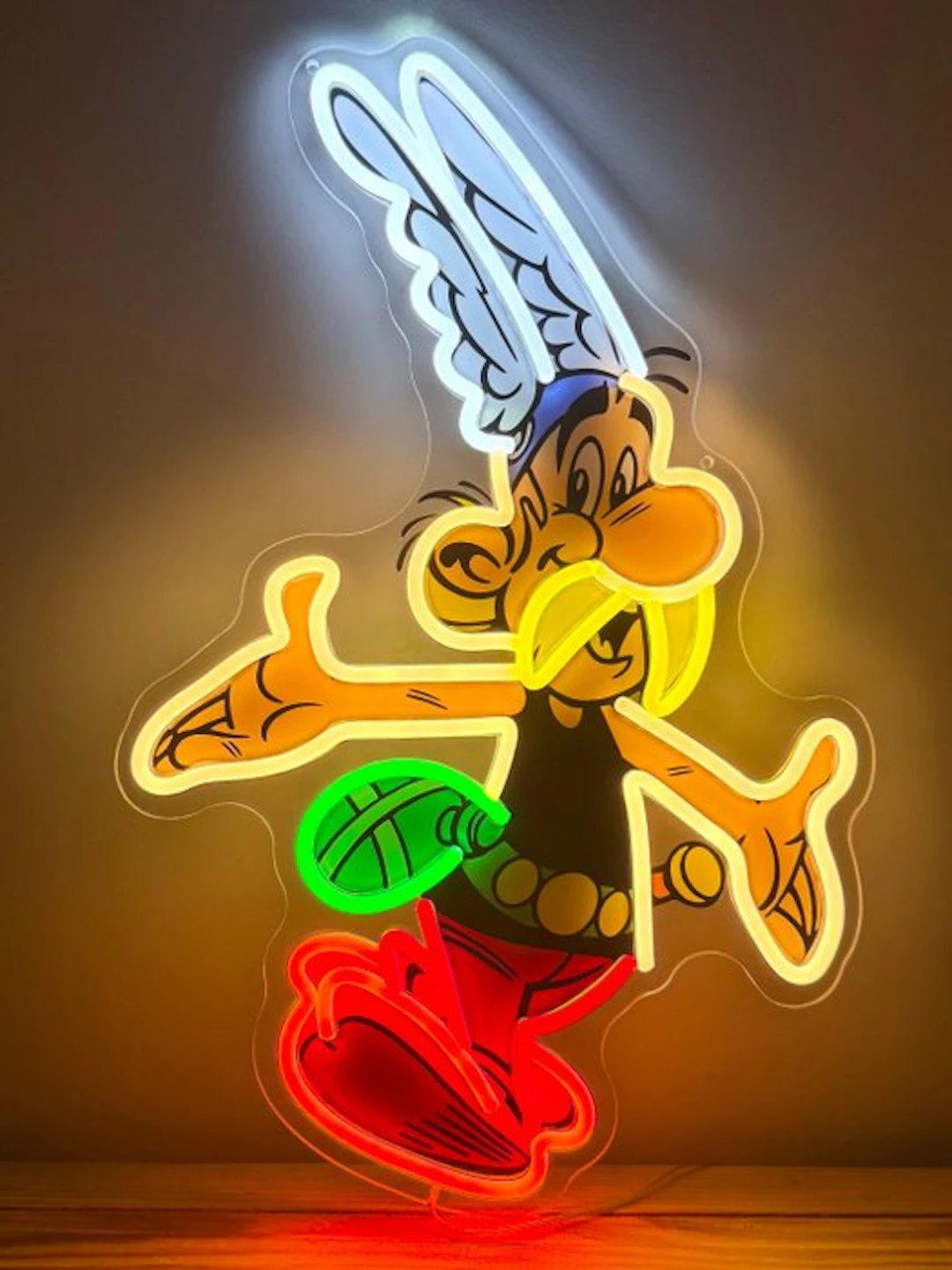 Neon light sign - Asterix the Gaul - Plexiglass