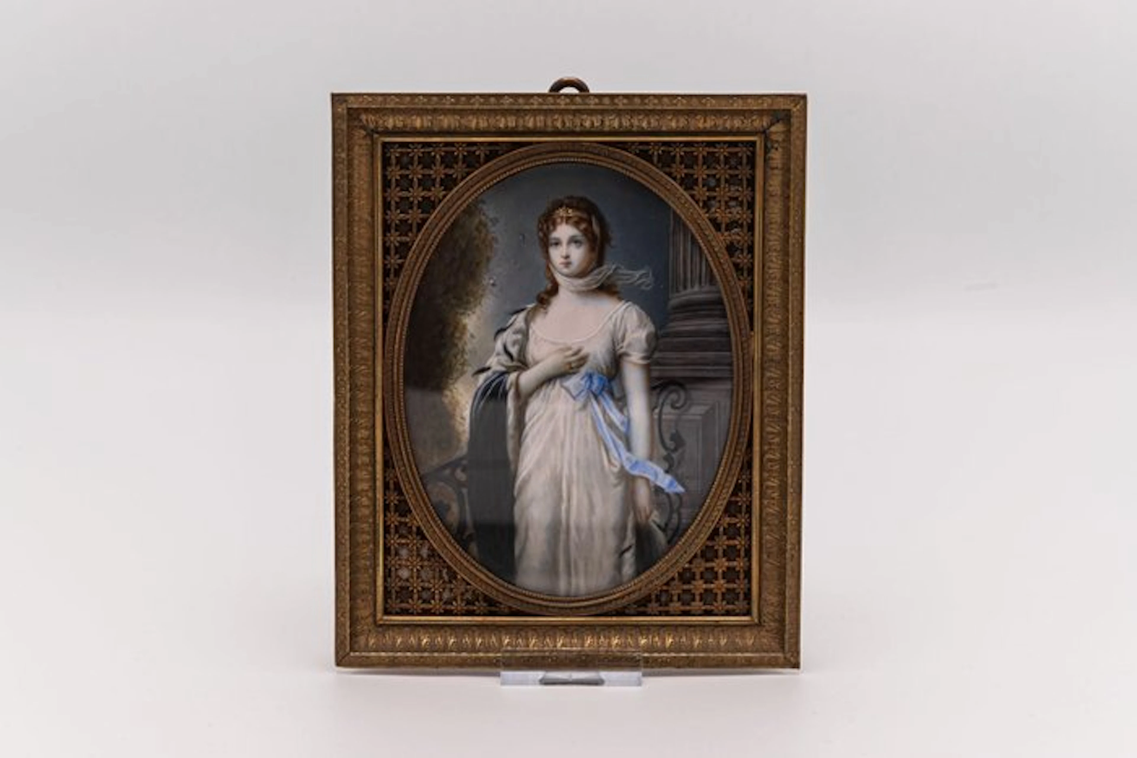 Unknown artist - Miniatuurportretje Koningin Louise van...