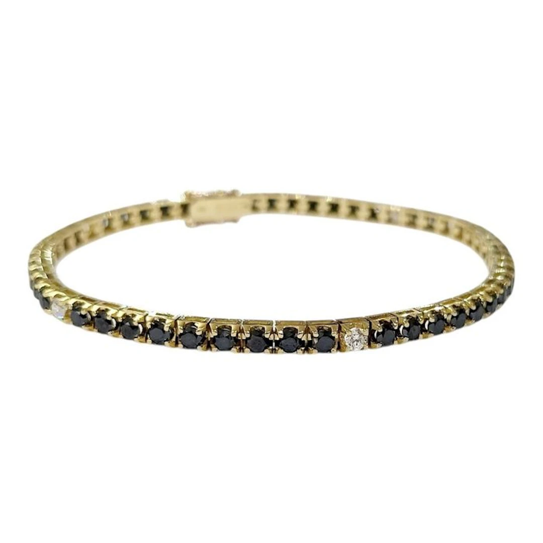 Tennis bracelet - 18 kt