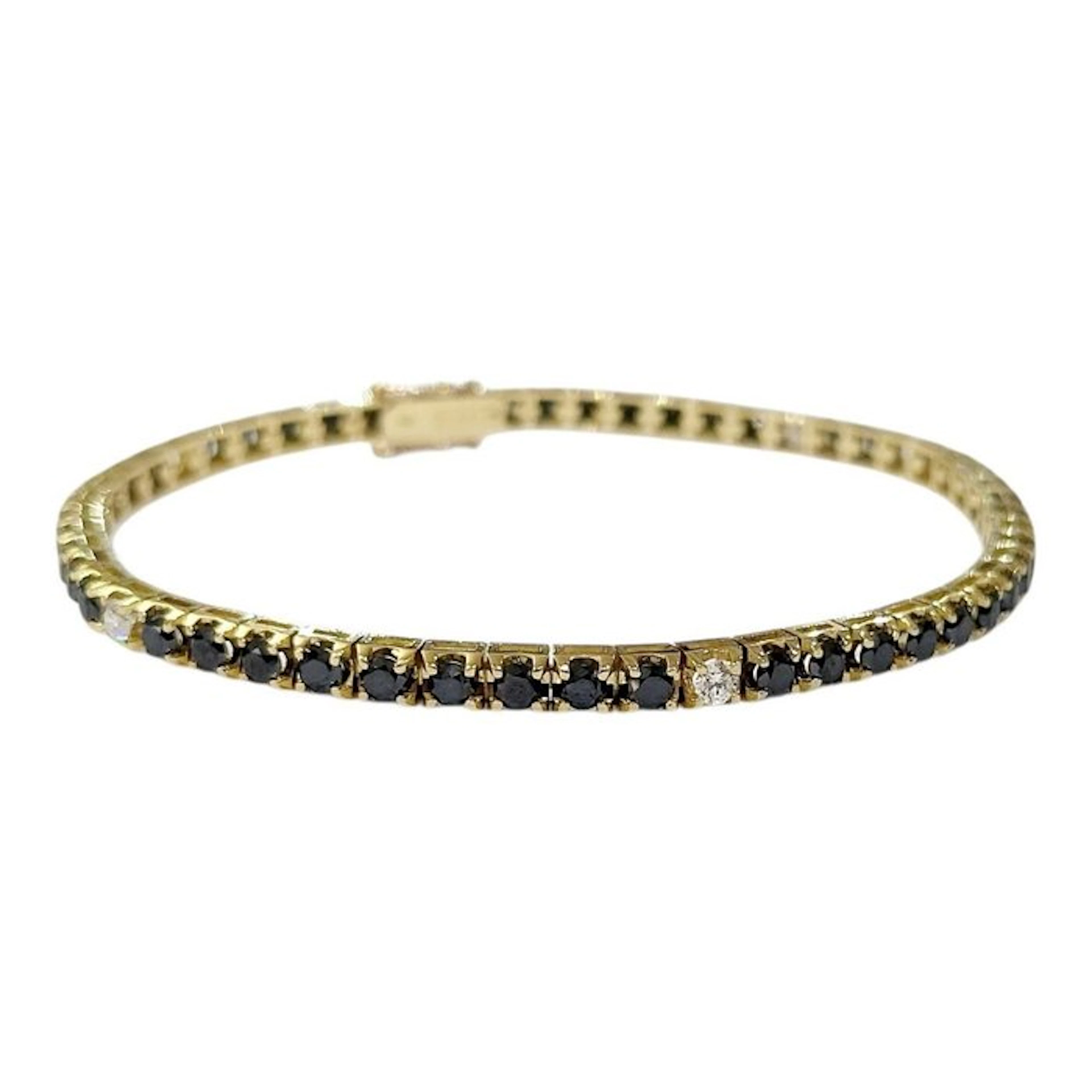 Tennis bracelet - 18 kt