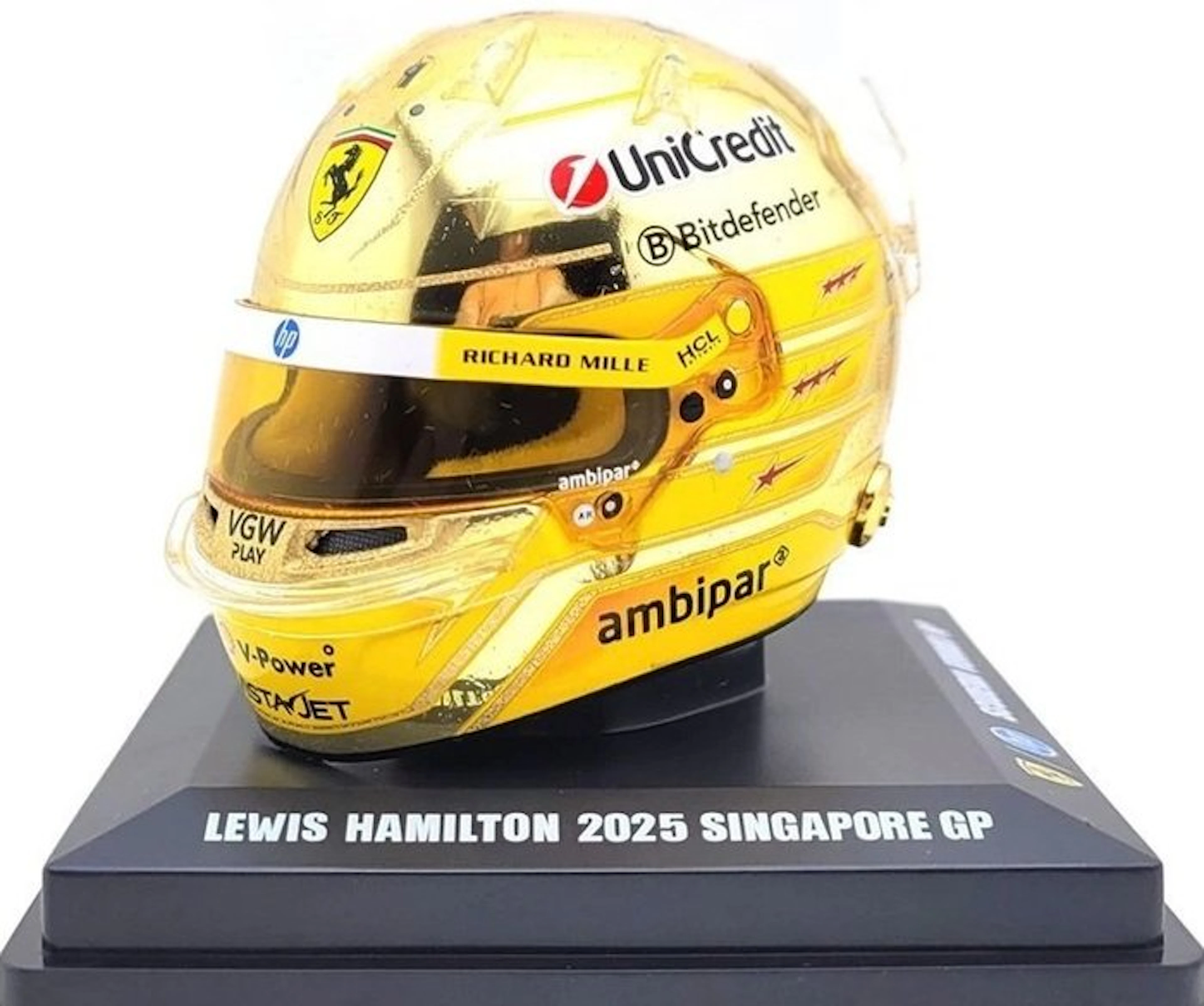 Spark 1 : 5 - Model sports car - BELL HELMET / CASQUE SCUDERIA FERRARI "L