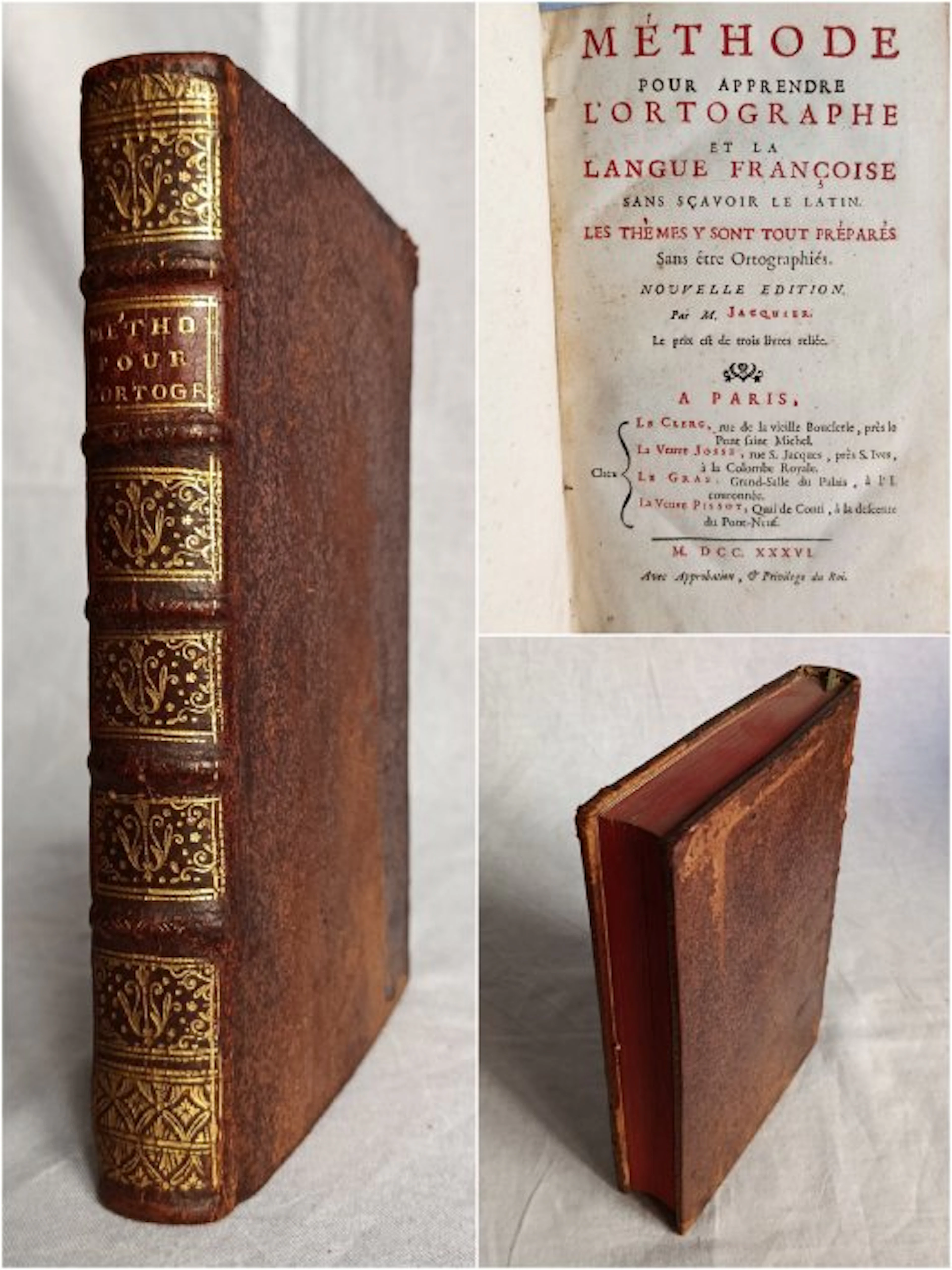 Maurice JACQUIER - Méthode pour apprendre l'ortographe et...