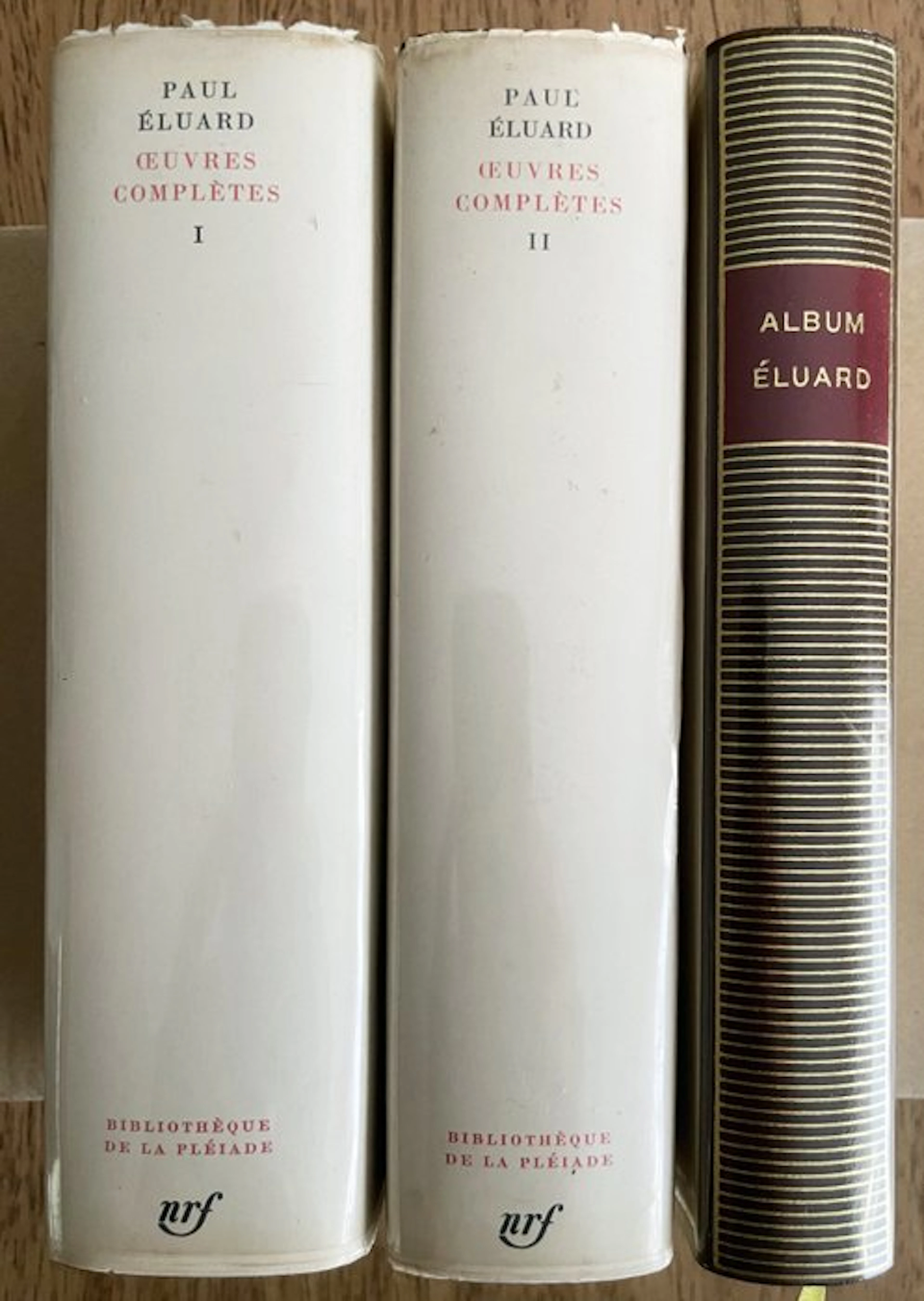 Paul Éluard - Œuvres complètes I; Œuvres complètes II; Album Éluard - 1968