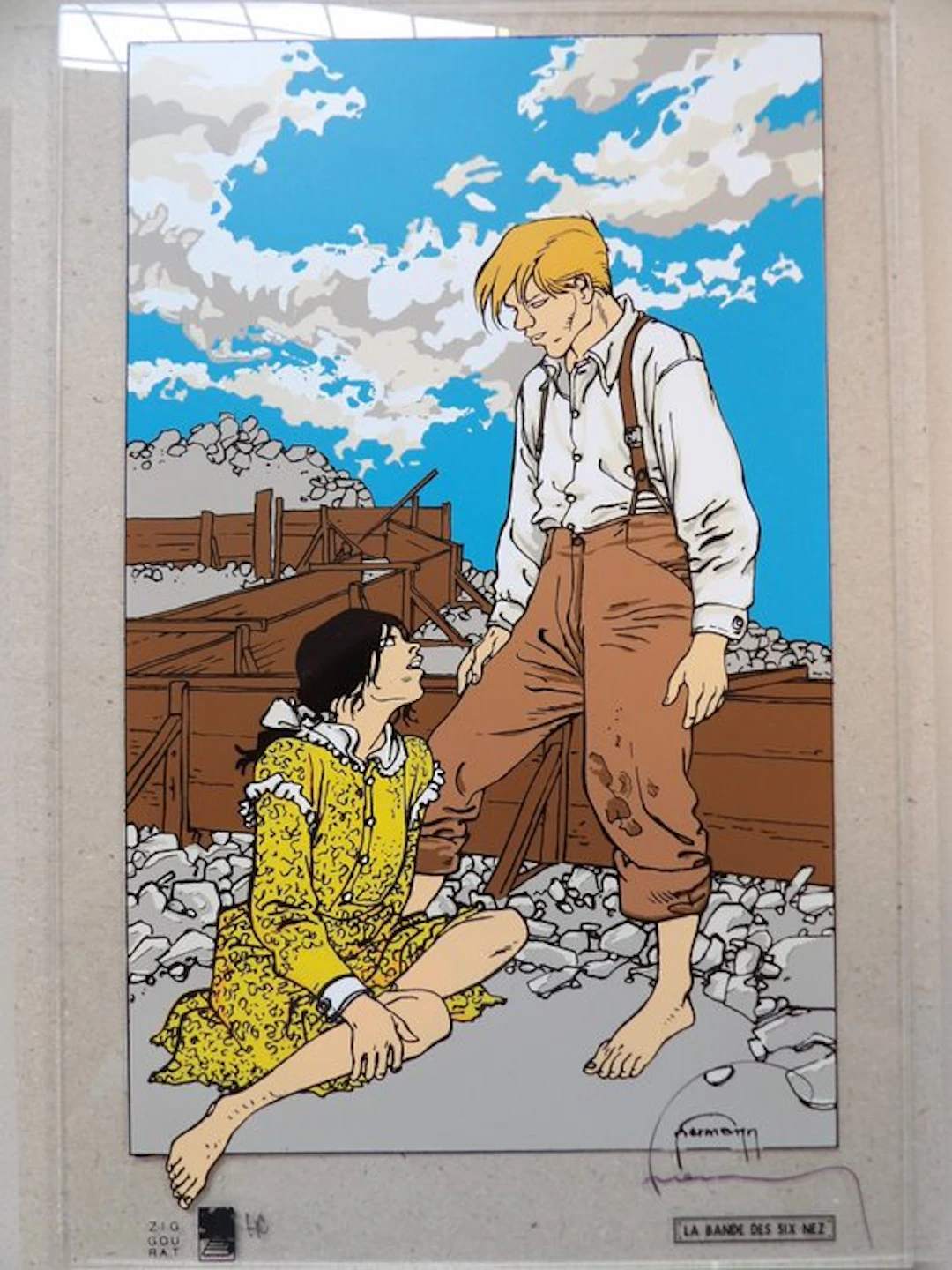Hermann - Wild Bill - gezeefdrukt plexiglas - gesigneerd...