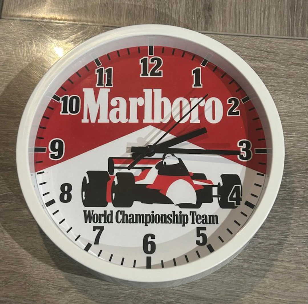 Clock - McLaren - Horloge Marlboro Mc Laren F1 team Senna Prost Hunt - 2026