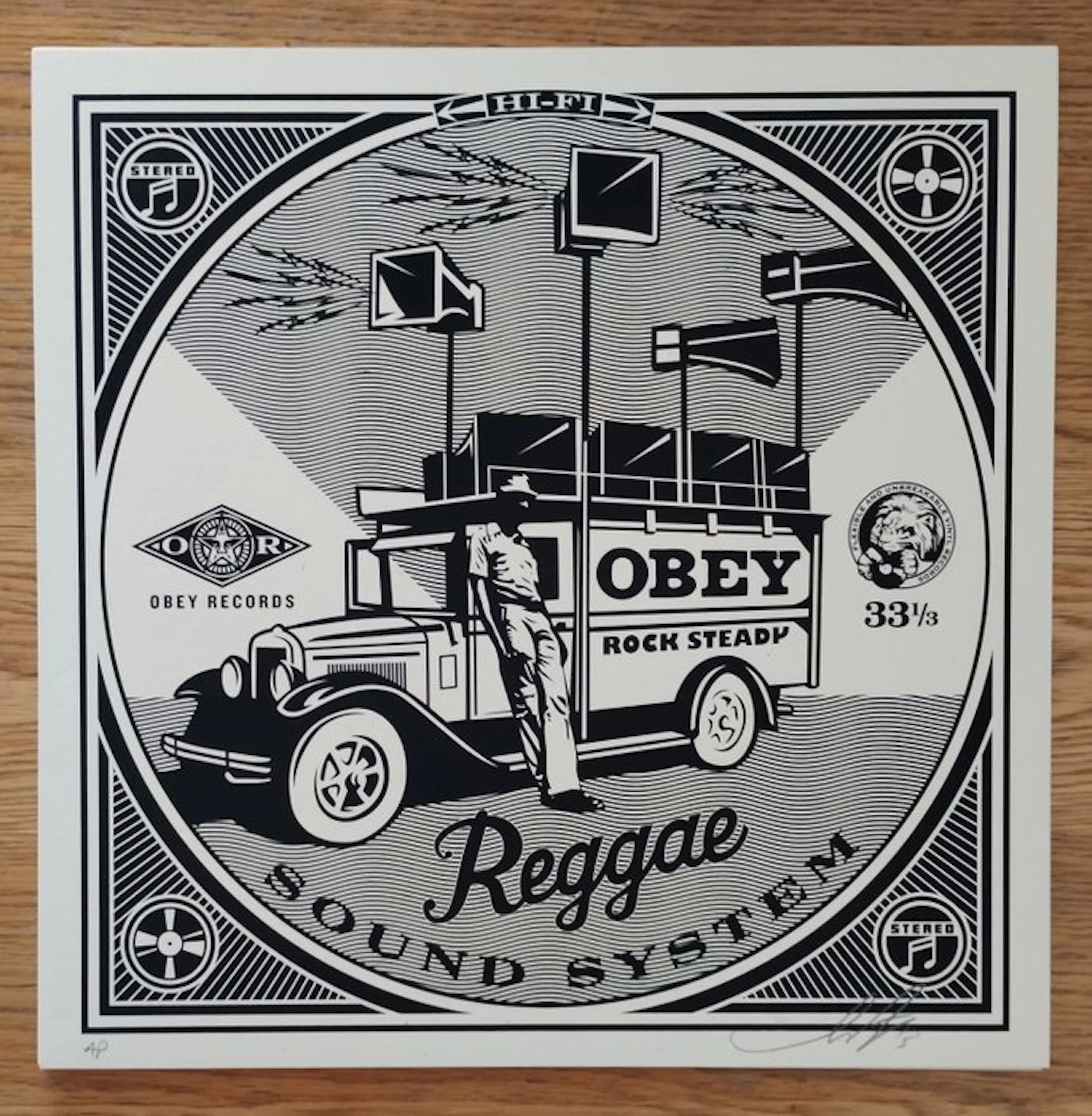Shepard Fairey (OBEY) (1970) - Reggae Sound System (artist proof) No Reserve