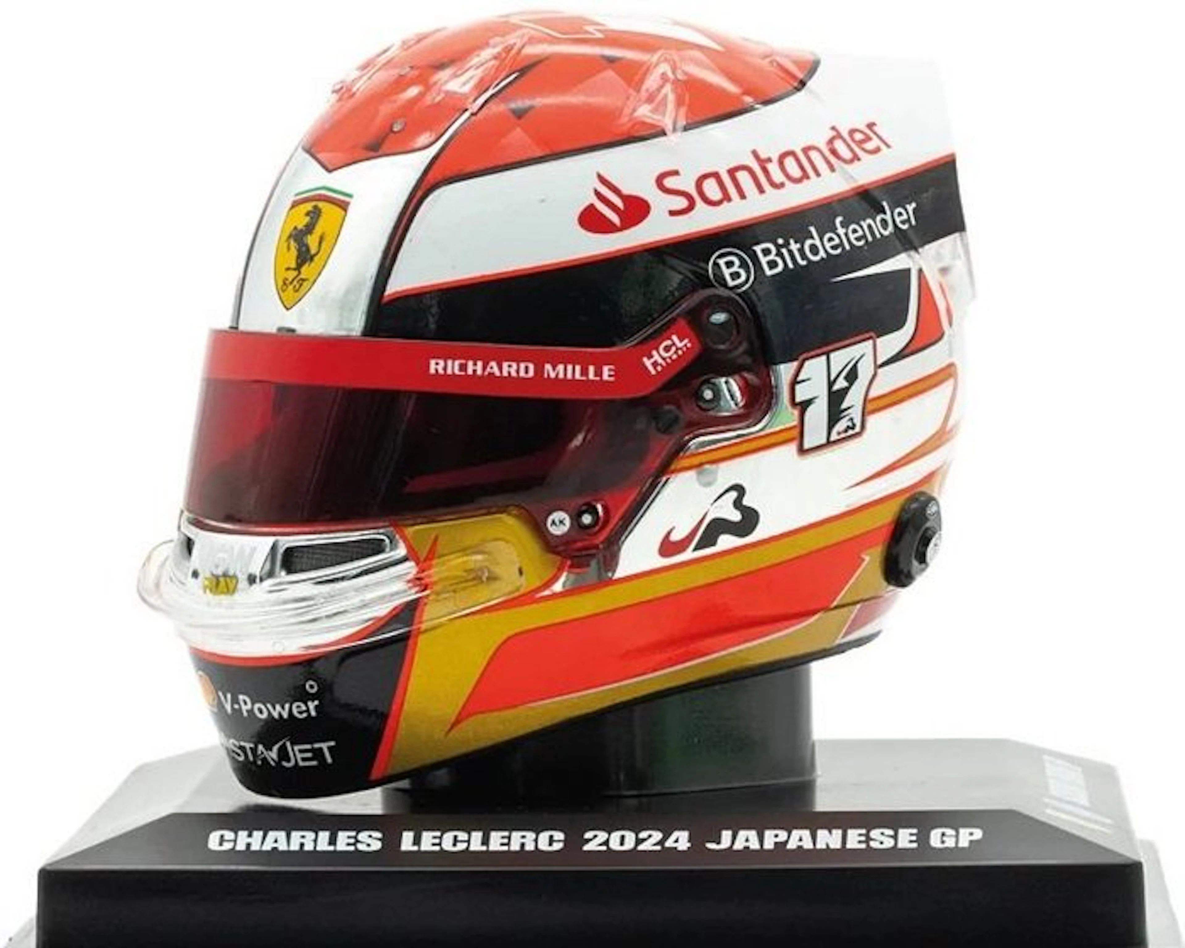 Spark 1 : 5 - Model sports car - BELL HELMET / CASQUE SCUDERIA FERRARI "C