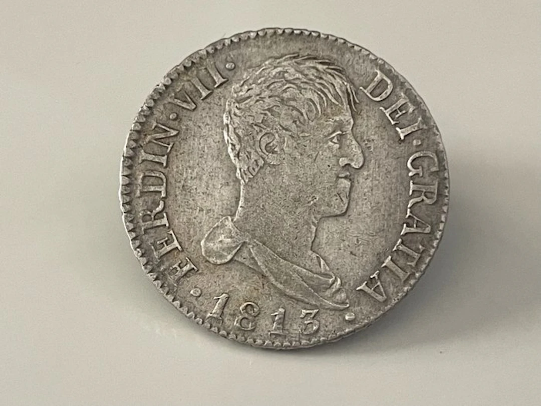 Spain. Fernando VII. 2 Reales 1813 Madrid IG