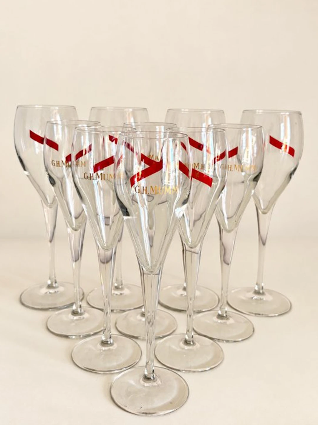 G.H. Mumm - Lehmann Glass - Champagne glass (10)...