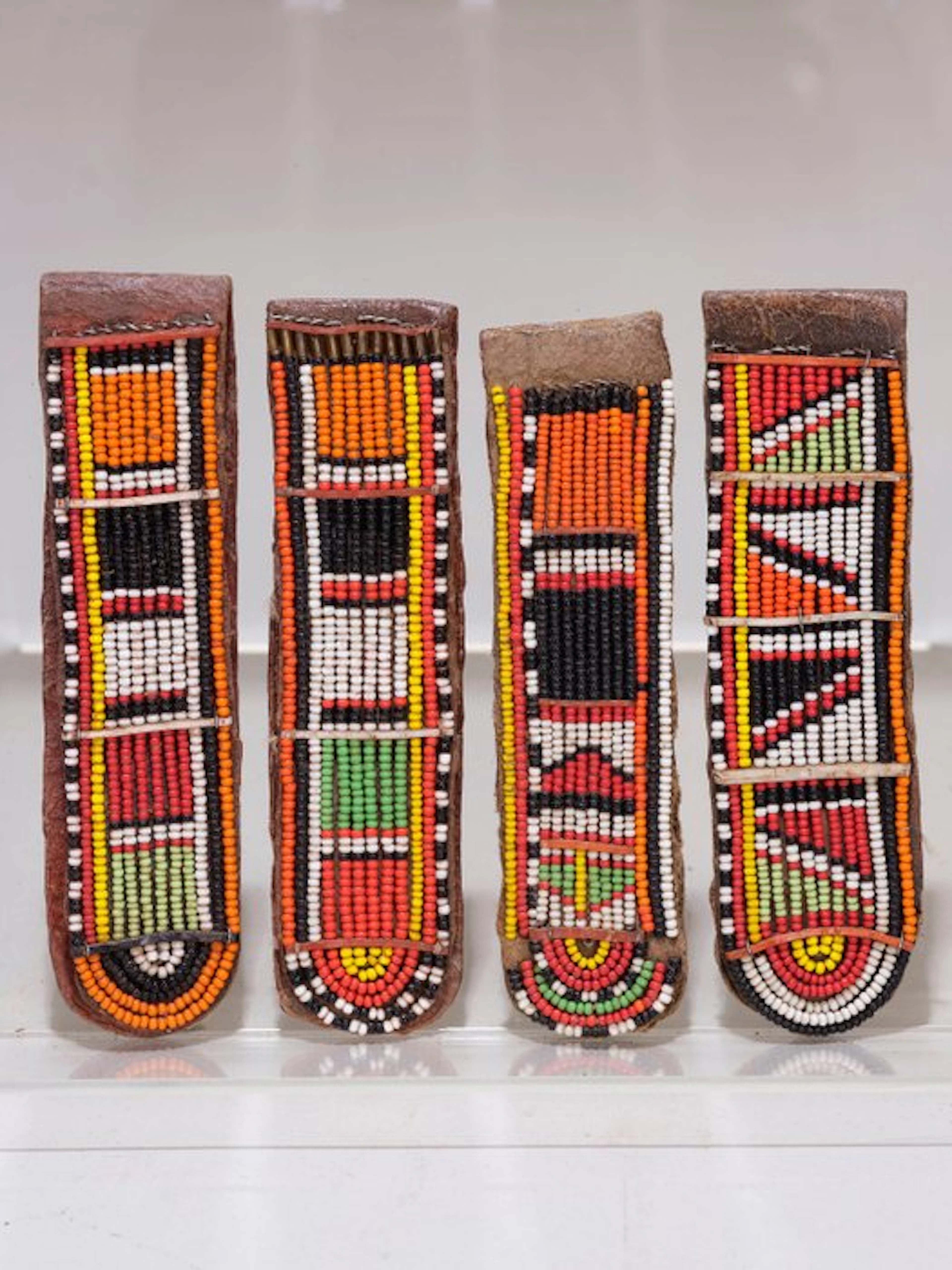 Set of four Maasai ear ornaments