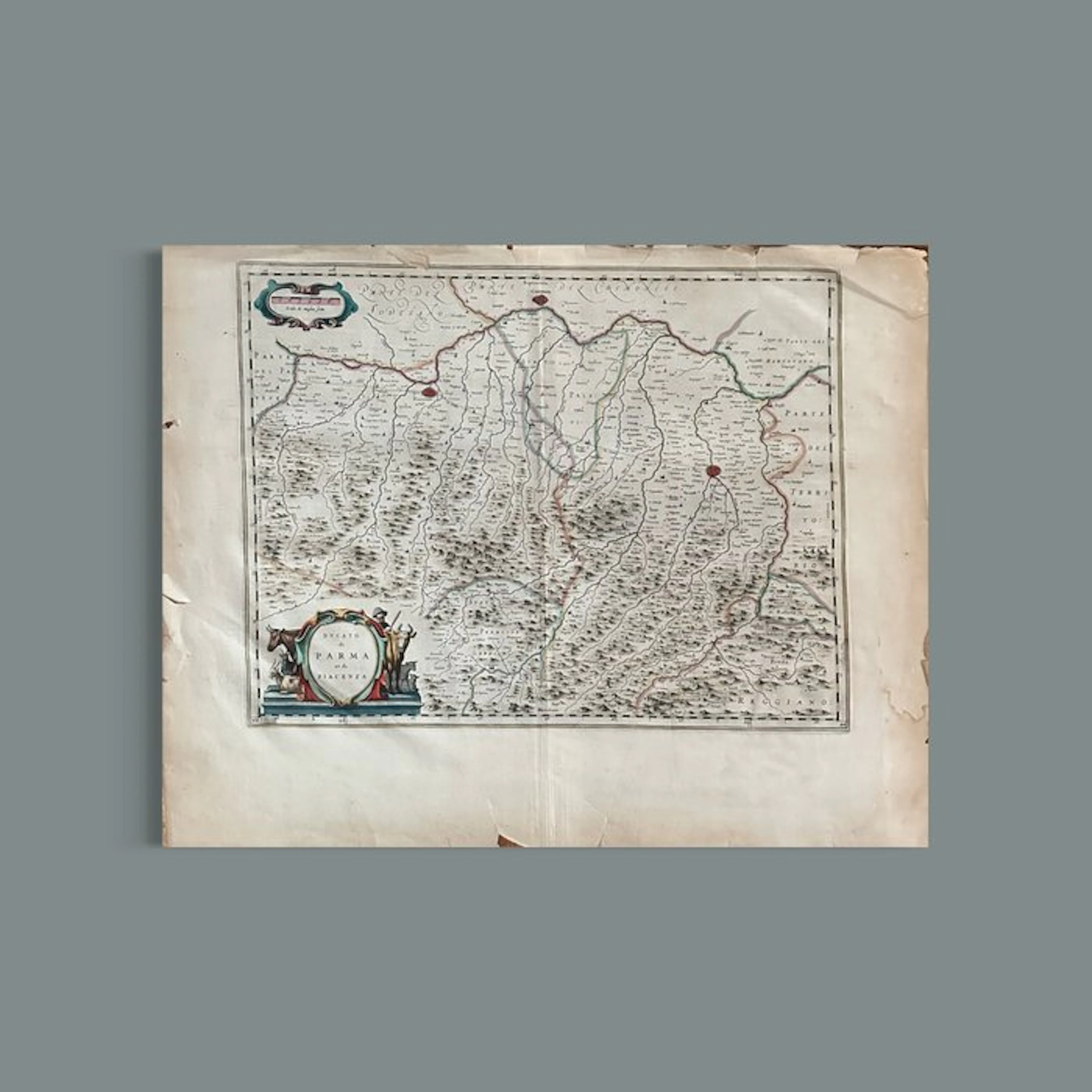Italy - Parma & Piacenza; Joan BLAEU (c.1599-1673)...