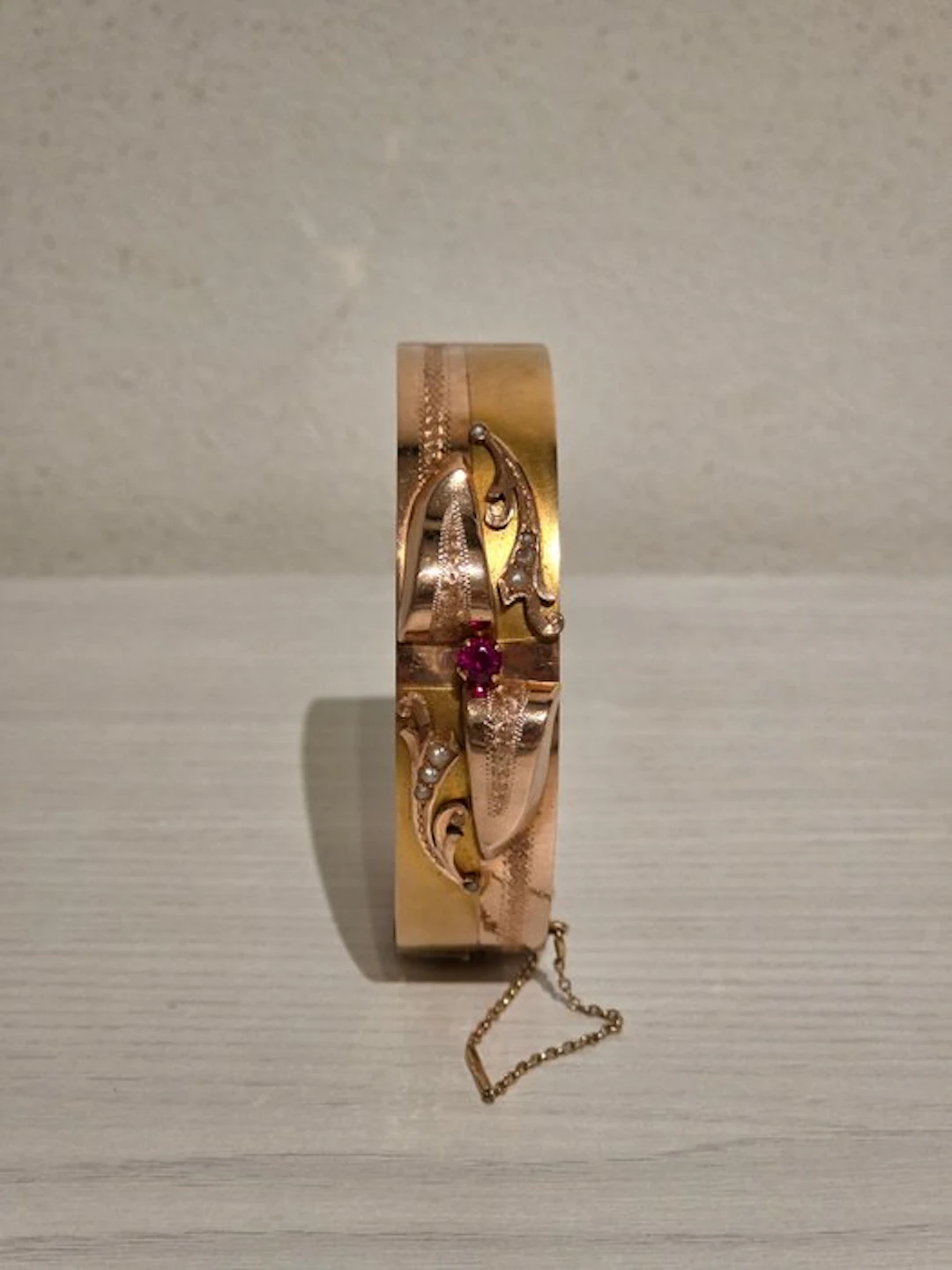 Bracelet Red gold - Pearl