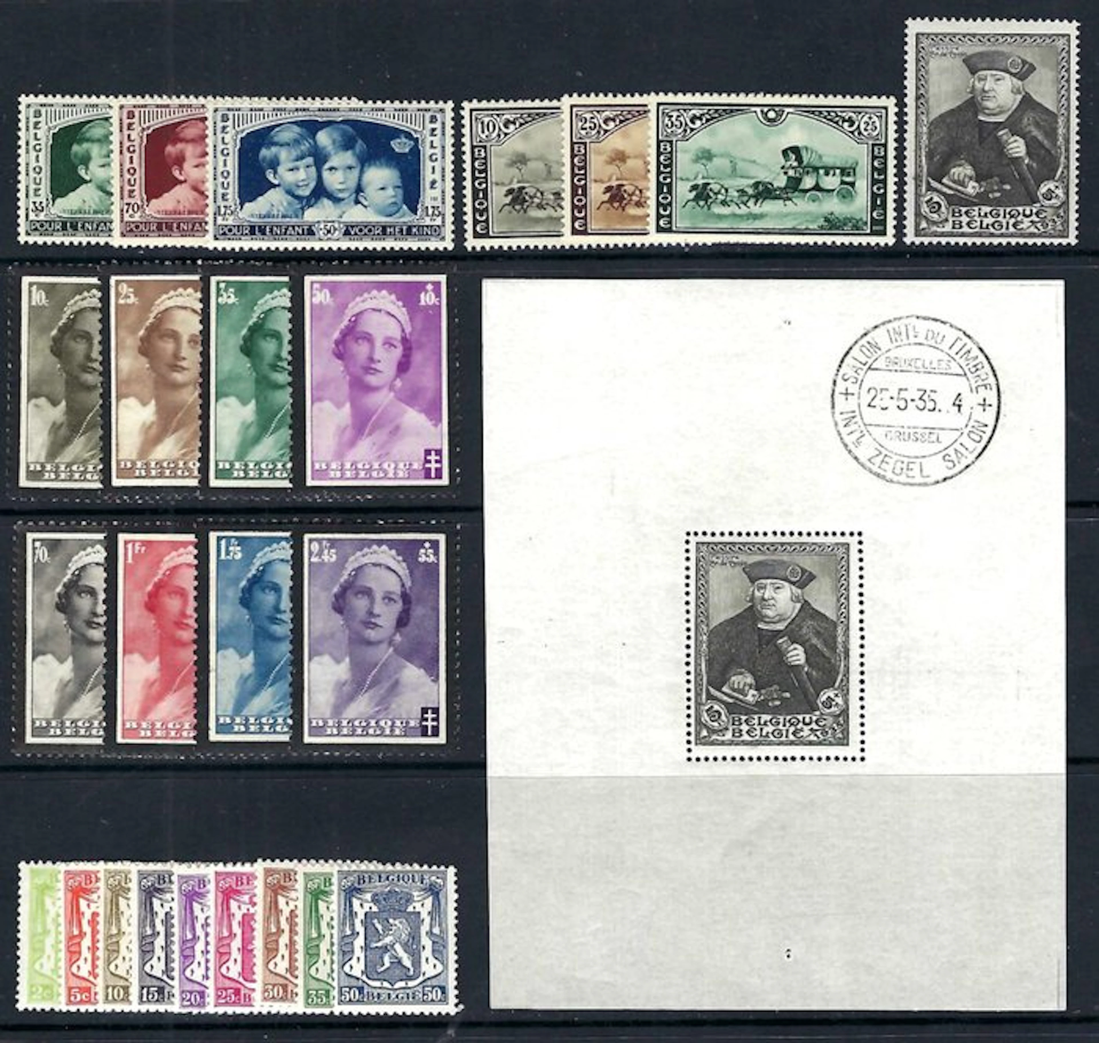Belgium 1935 - the full annual edition with block and...