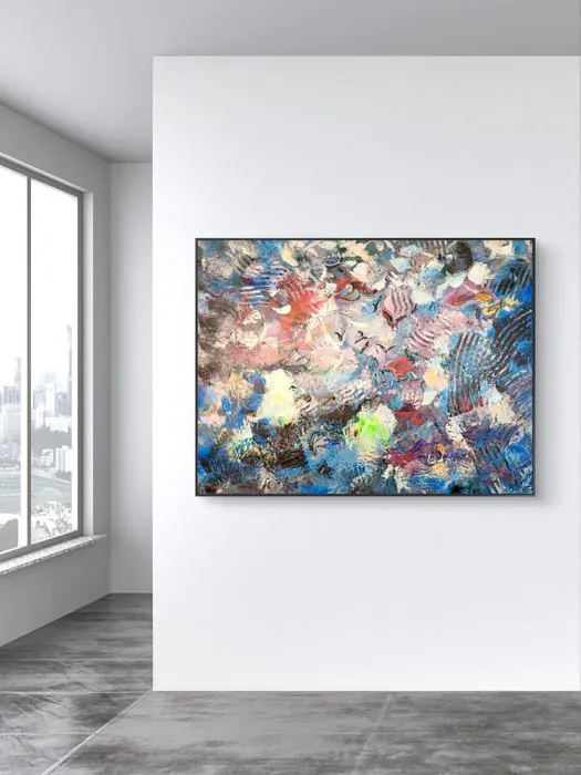 Jana Noldin - Larghe Abstract Painting - "Fluid...