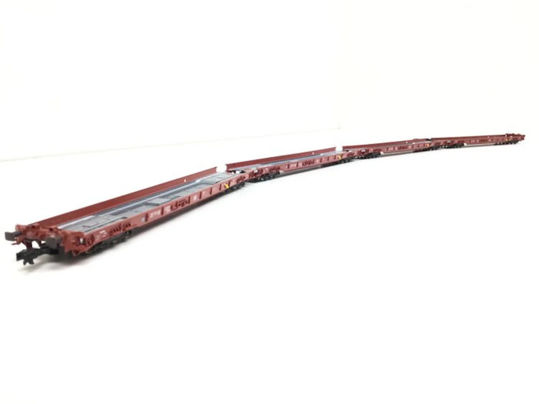 Fleischmann H0 - 5271 - Model train freight carriage (4) - Four low-floor carts
