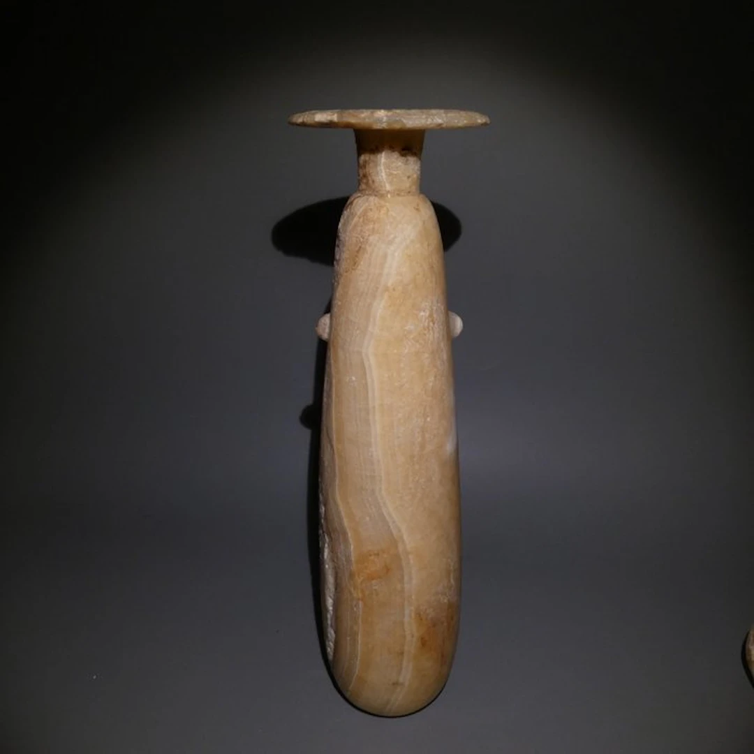 Ancient Egyptian Alabaster Big Alabastron