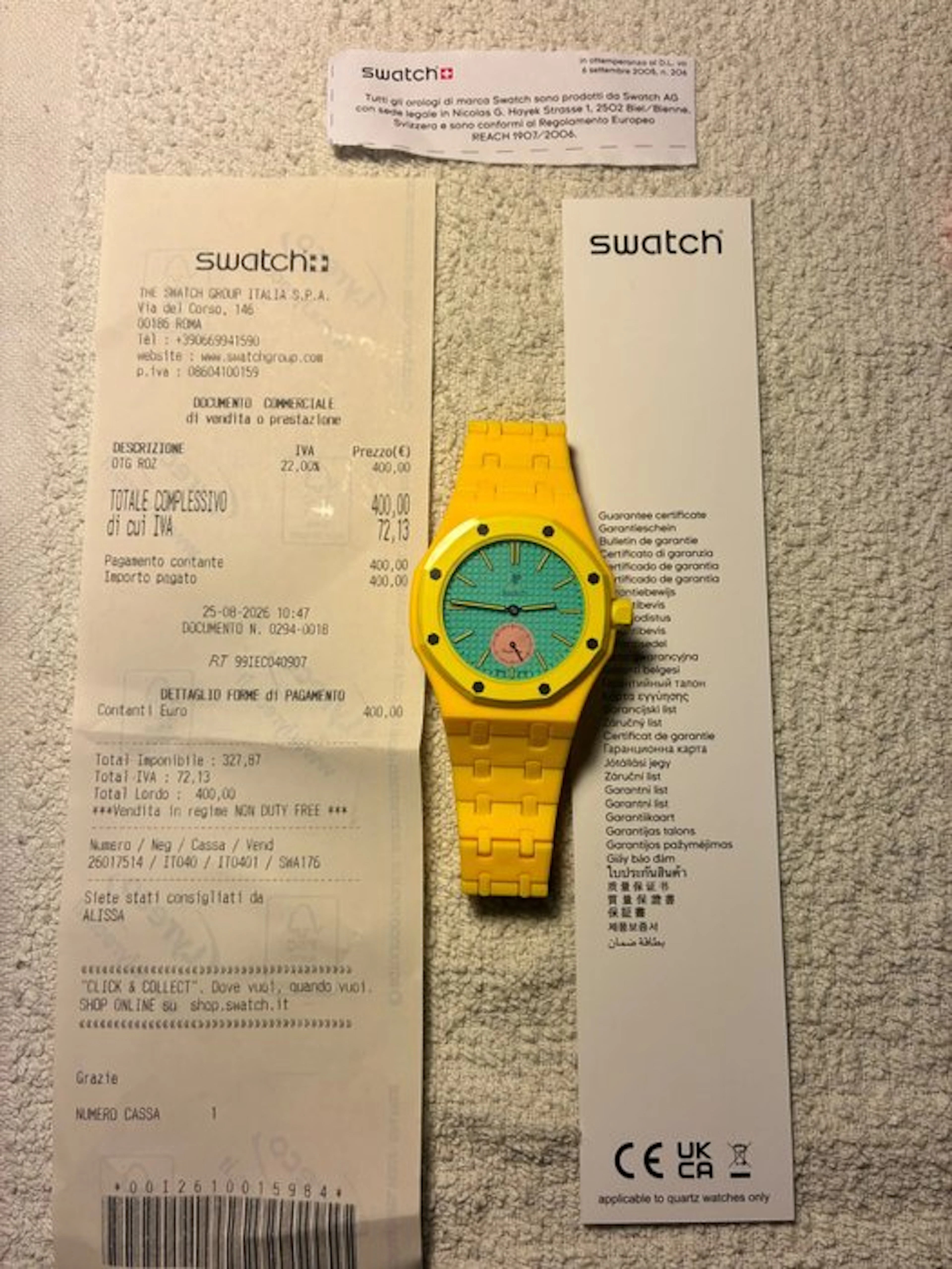 Swatch Royal Pop - Swatch × Audemars Piguet OTG ROZ - No...