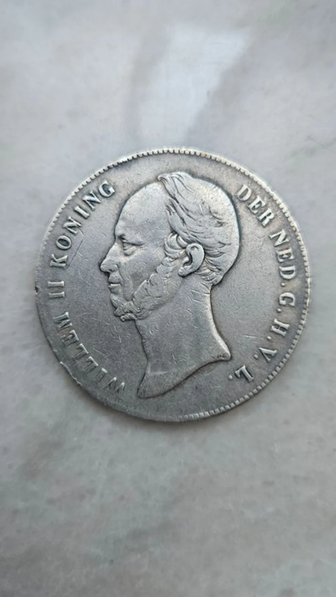 Netherlands. Willem II. 2 1/2 Gulden 1847 (No reserve price)