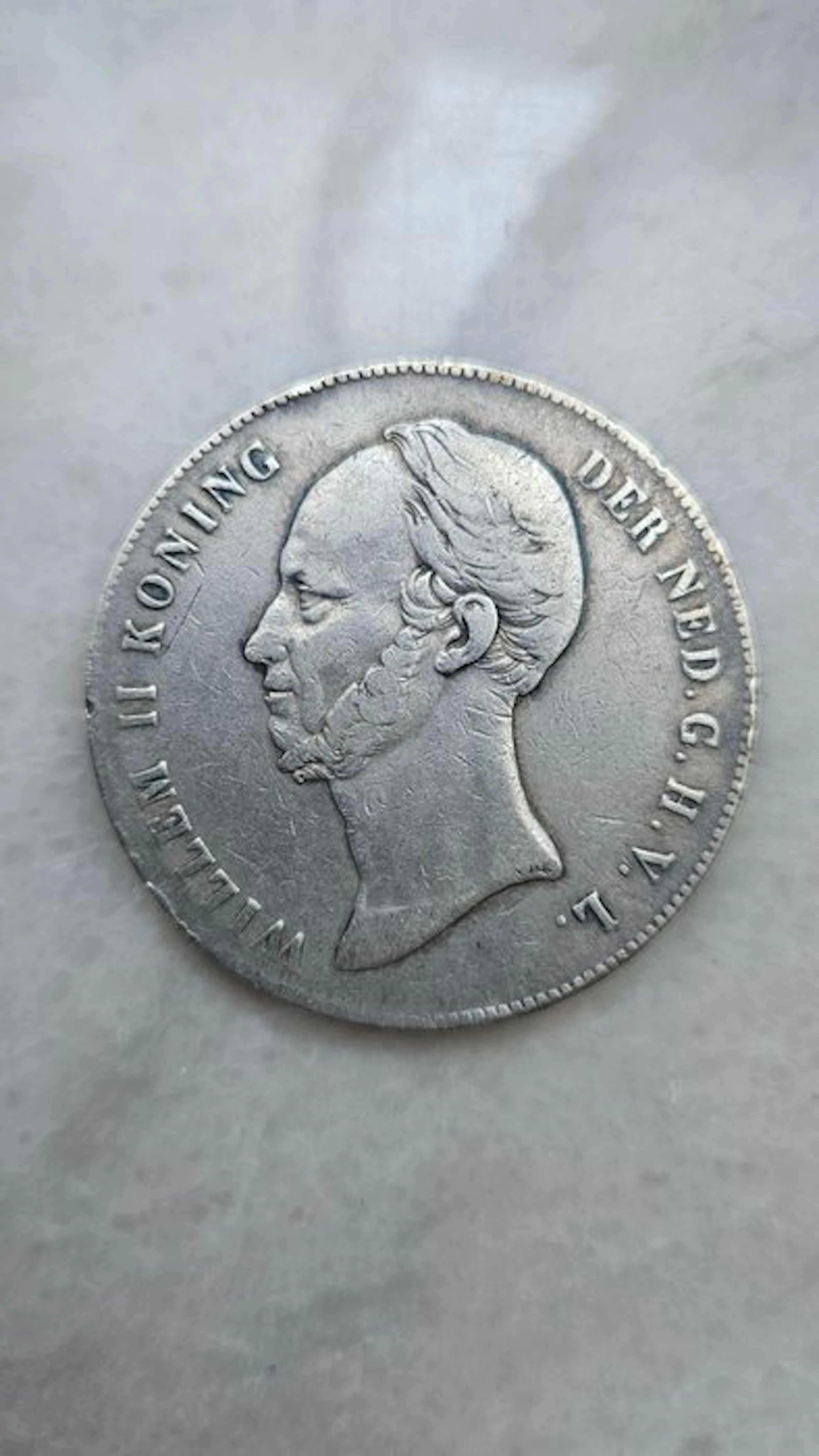 Netherlands. Willem II. 2 1/2 Gulden 1847 (No reserve price)