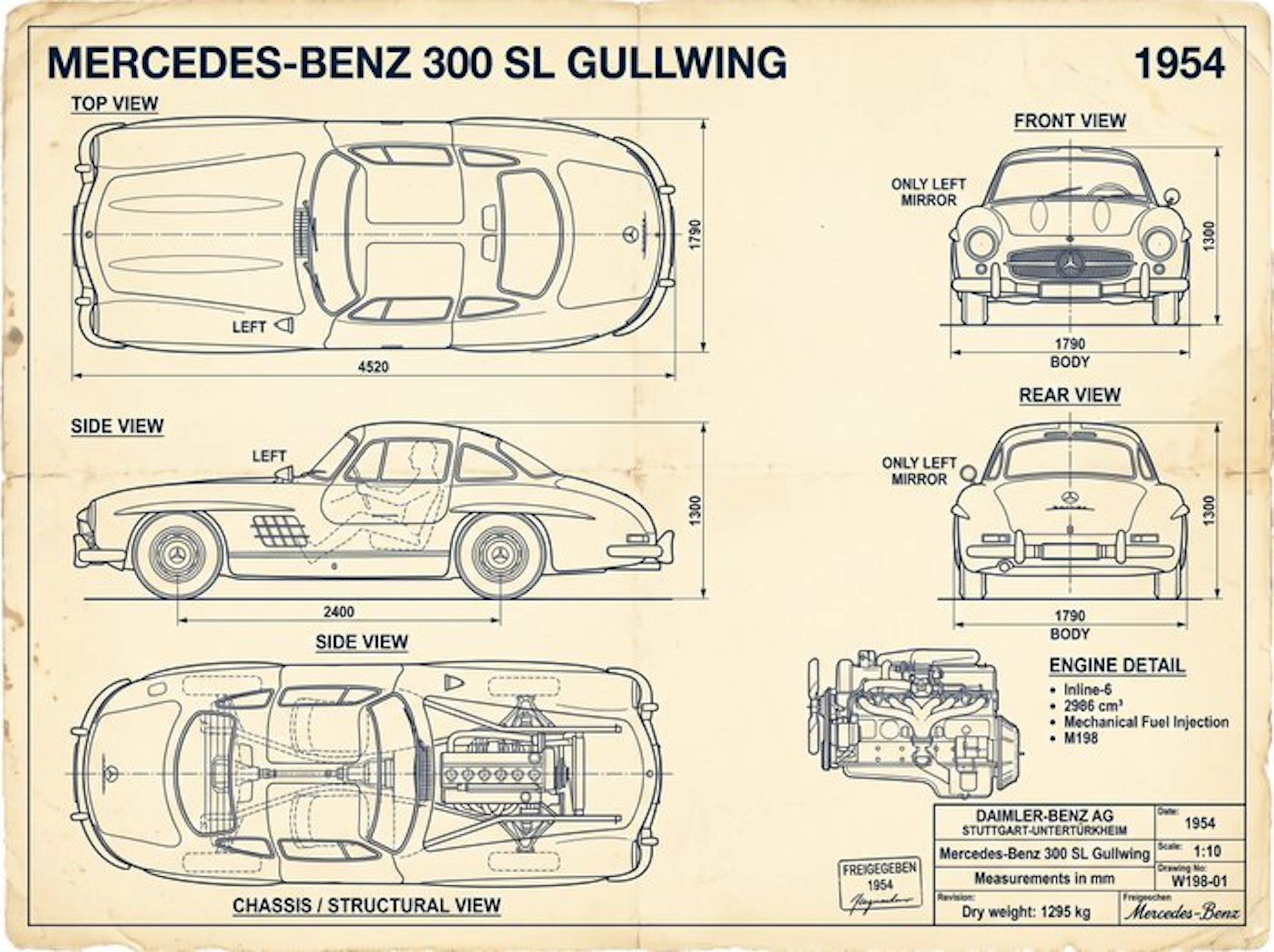 Shmidt.Art - Mercedes-Benz - MERCEDES-BENZ 300 SL GULLWING - 1950s