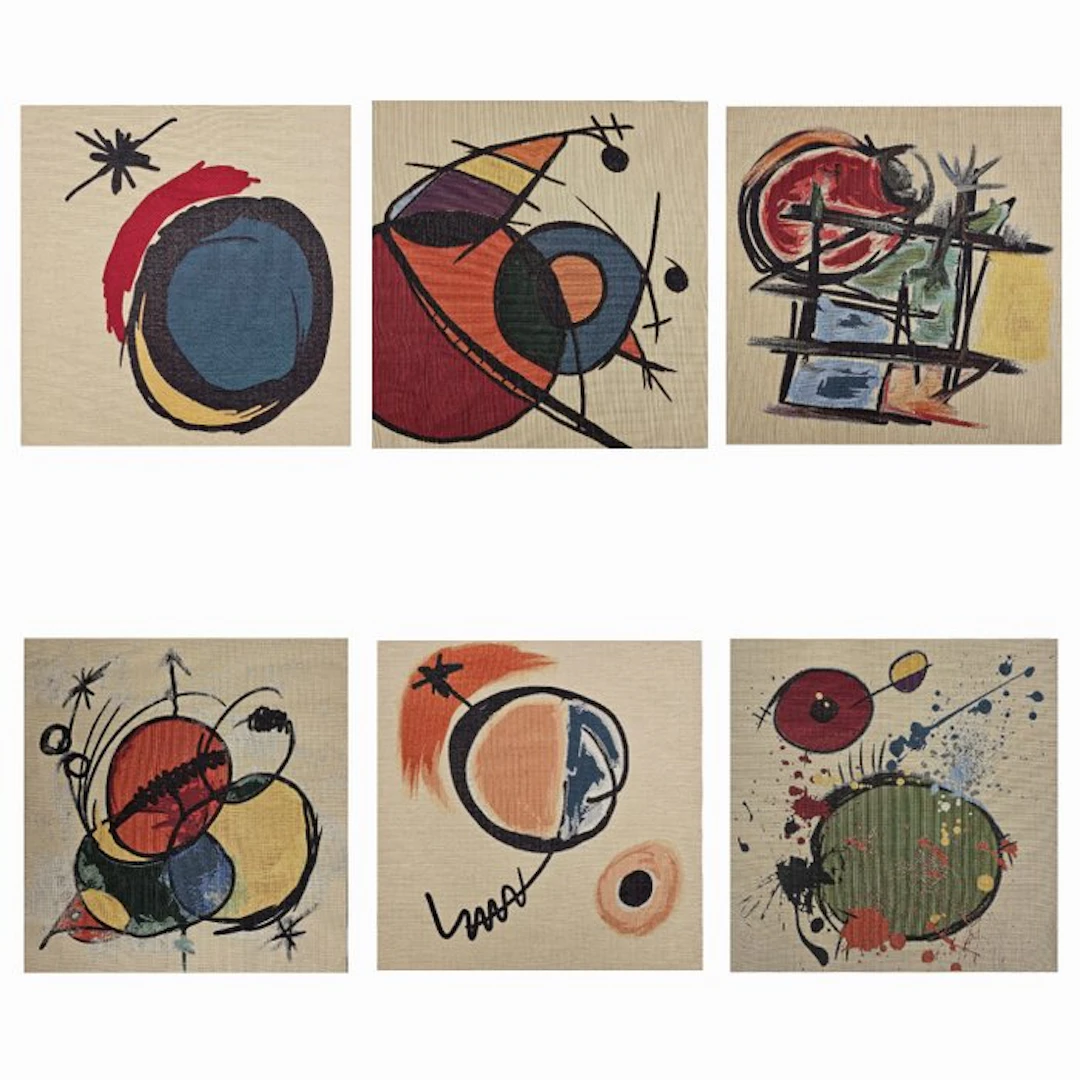 6 panels by Joan Miró