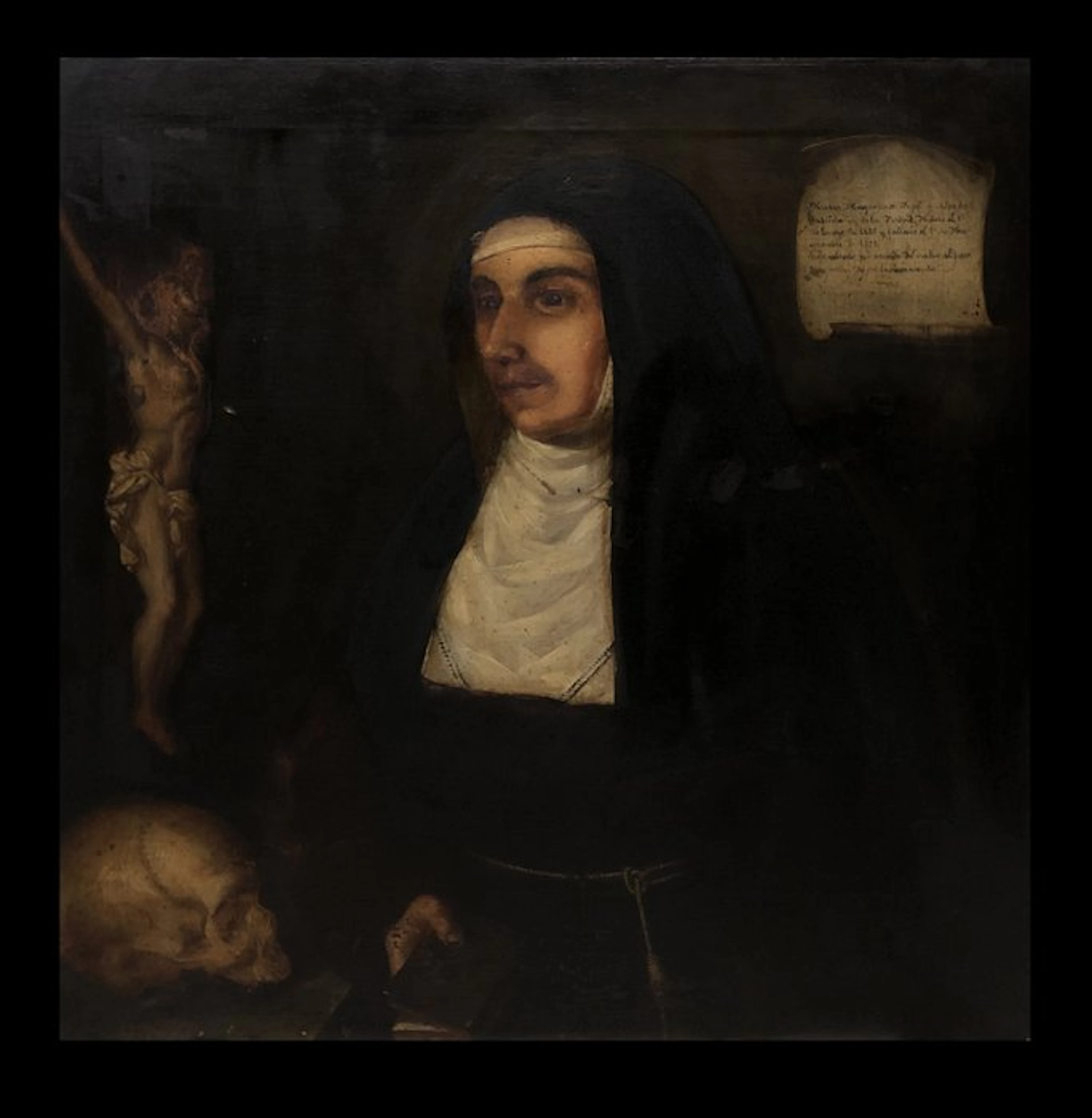École de Majorque (XIX) - Portrait de Soeur Magdalena Pujol