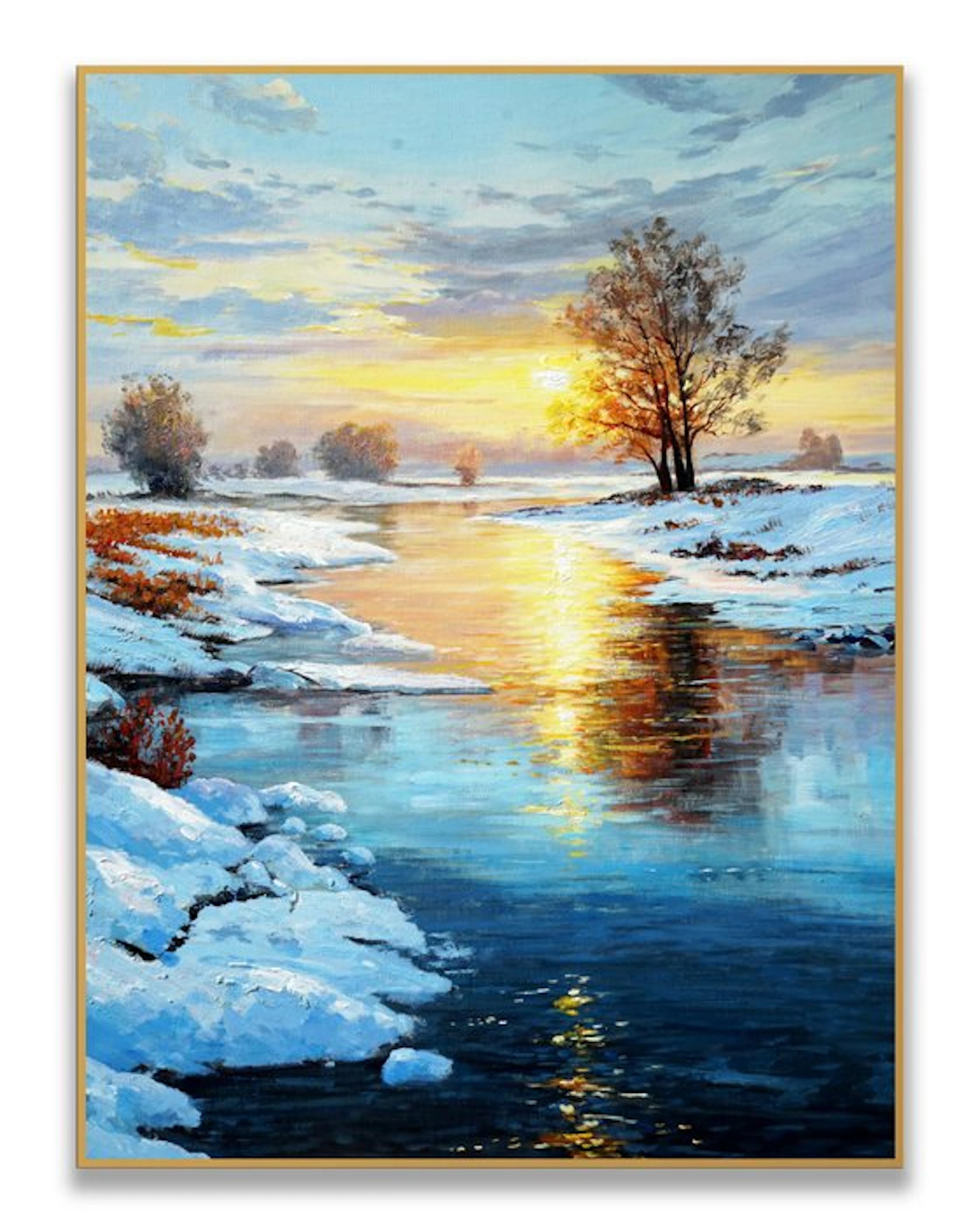 Stefano - Winter River at Dusk