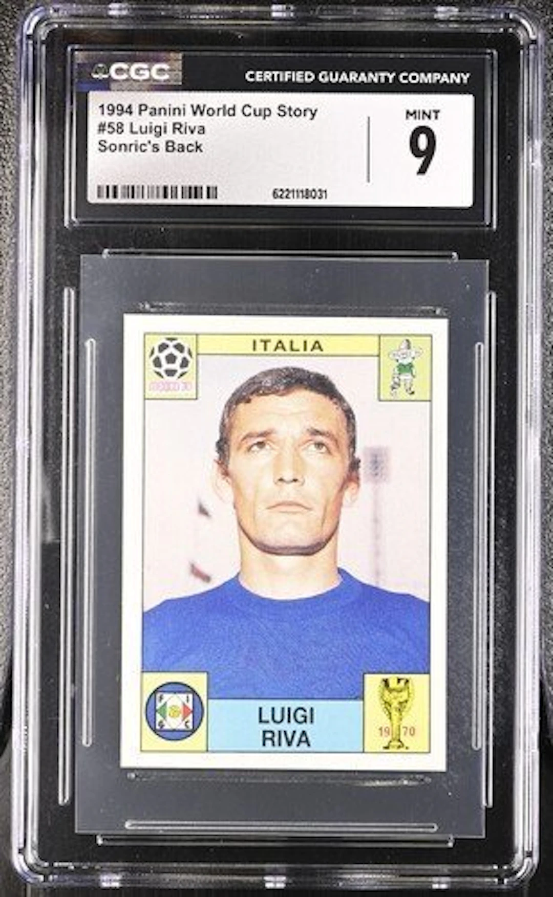 1994 Panini Luigi Riva #58 - Panini World Cup Story 1994...