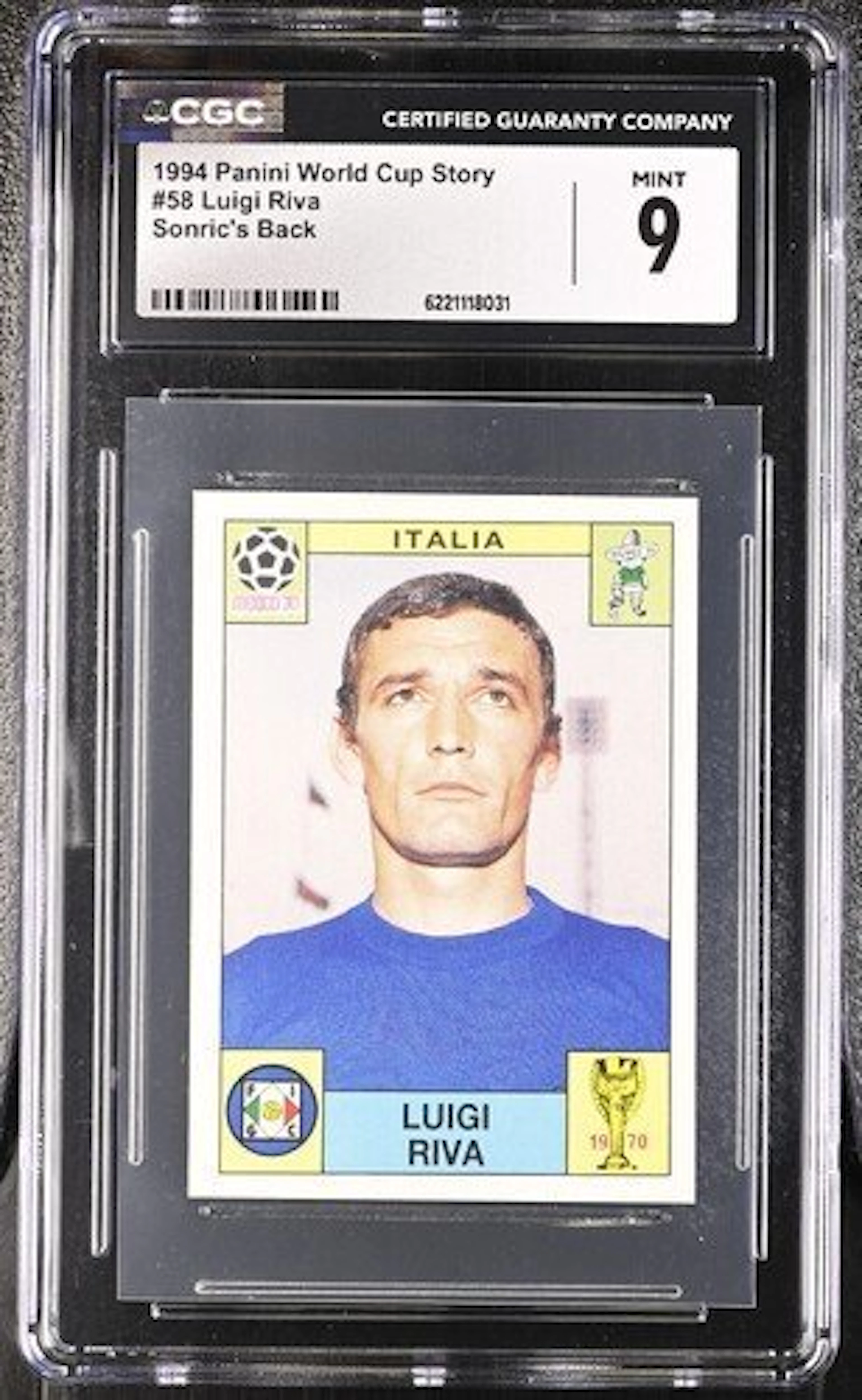 1994 Panini Luigi Riva #58 - Panini World Cup Story 1994...