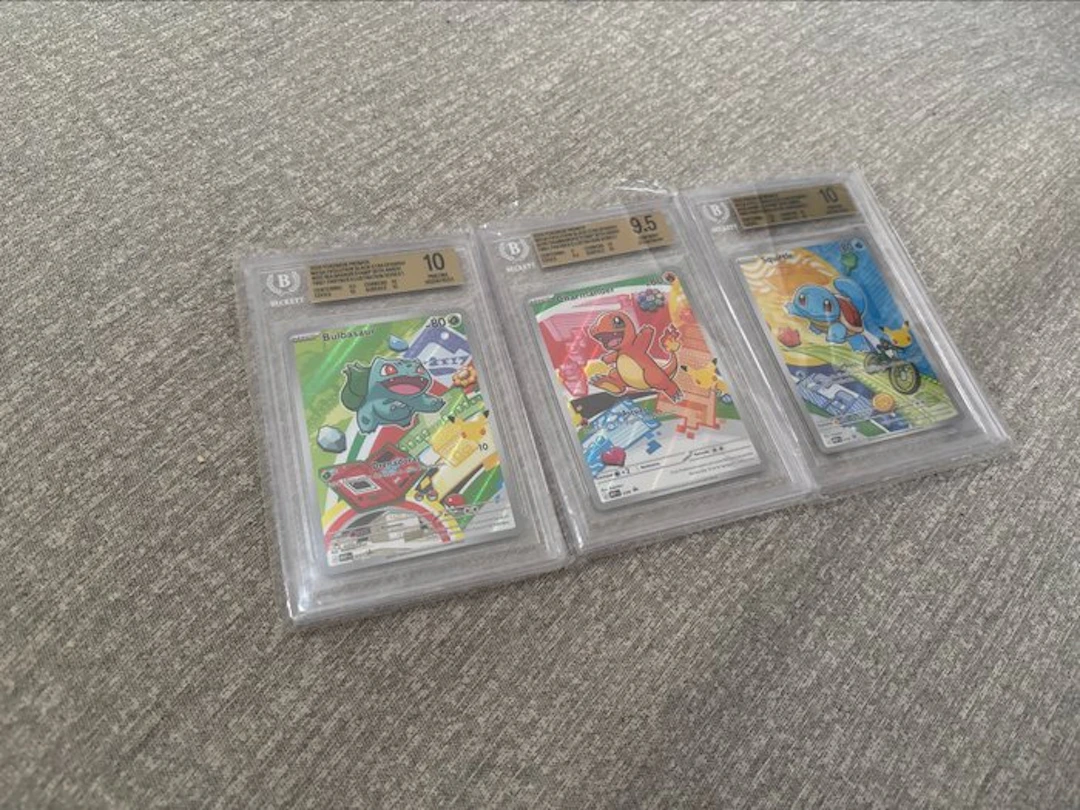 Pokémon - 3 Graded card - Bulbasaur