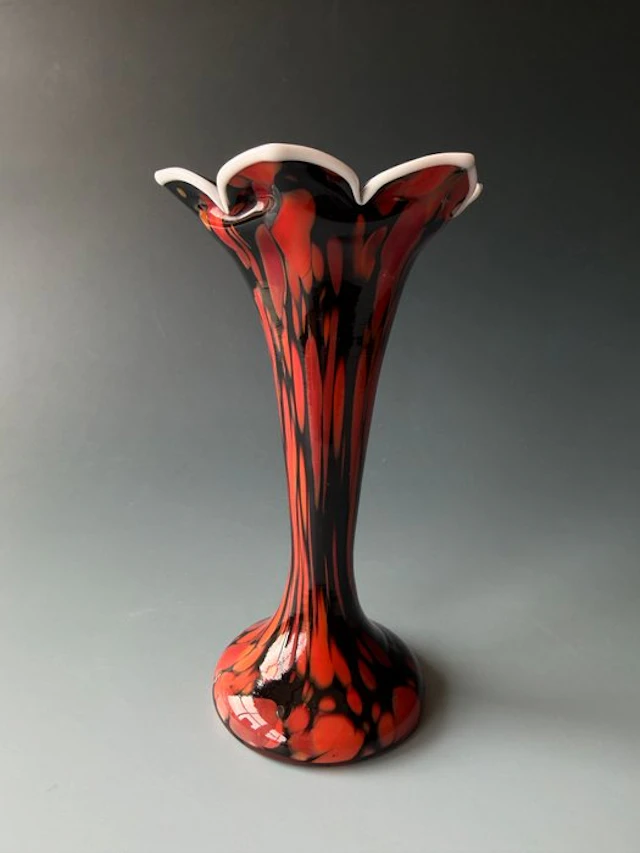 Franz Welz - Vase - Glass - 16 cm high - Art Deco
