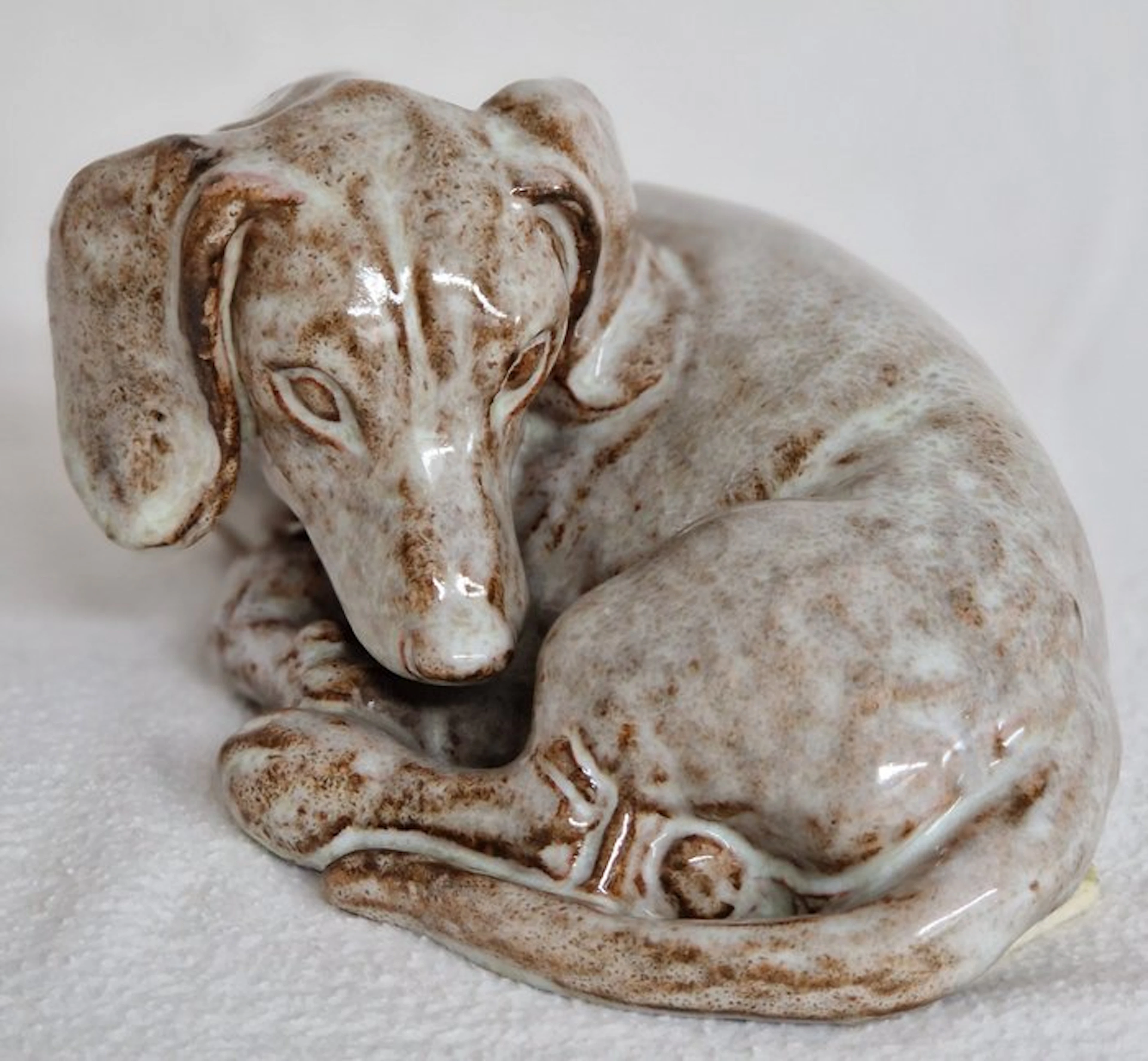 Rudolf Rempel - Figure - Dackel - Ceramic