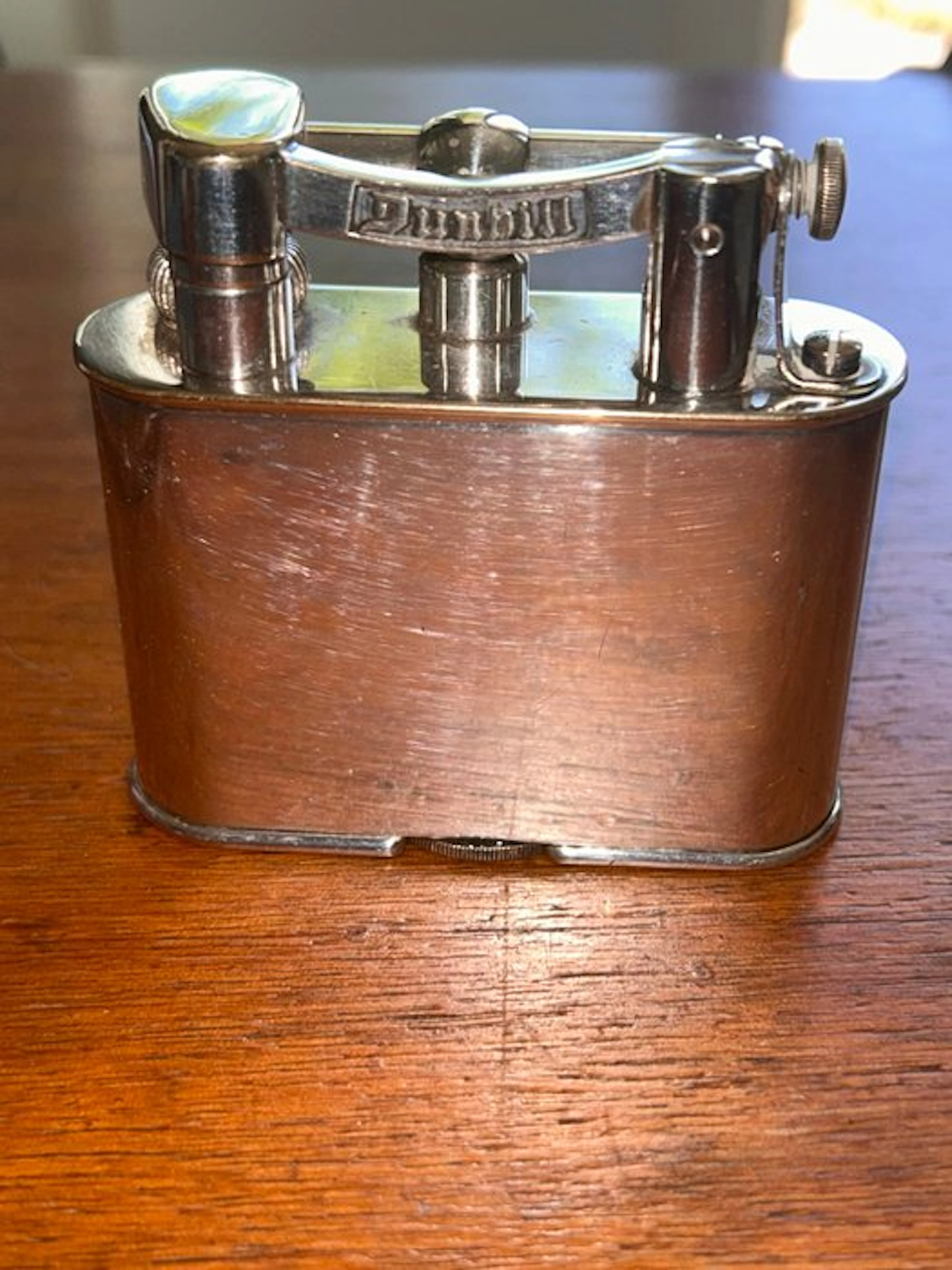 Dunhill - giant unique - Table lighter - Silver plated