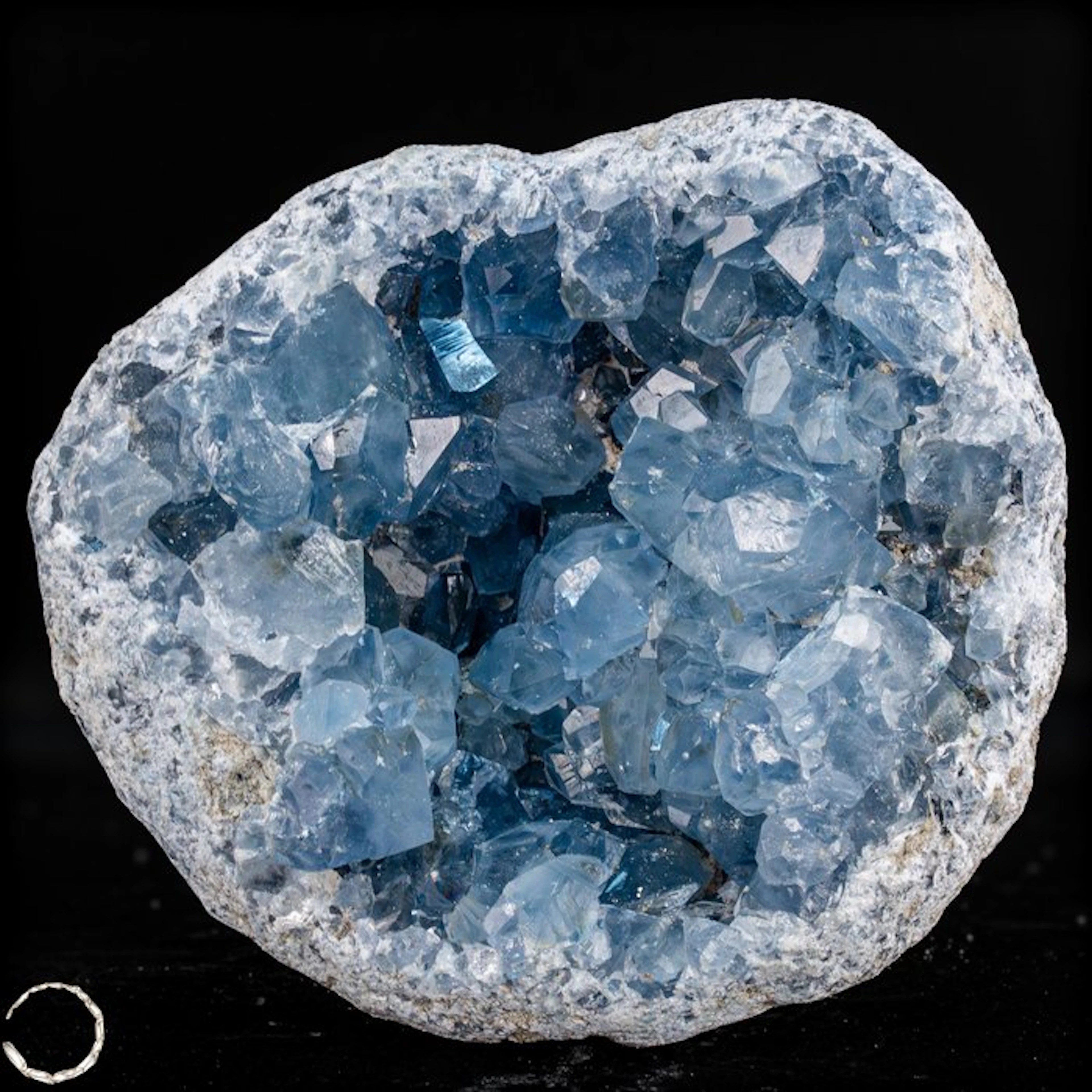 Natural Celestite druse – Sky-blue treasure from the earth.- 3052.21 g