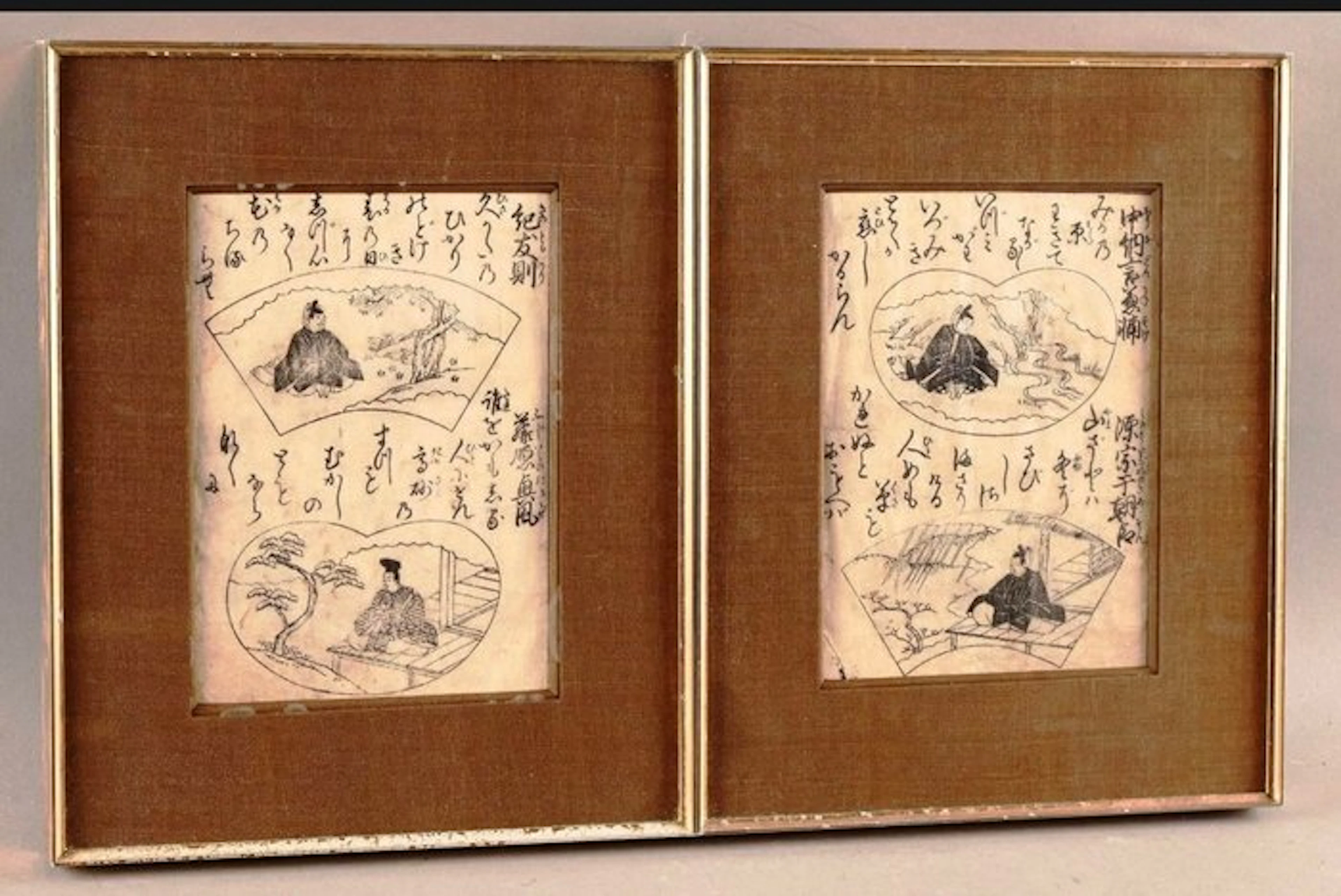 Four immortal poets (Sanjūrokkasen) – Japan – Early 19th...