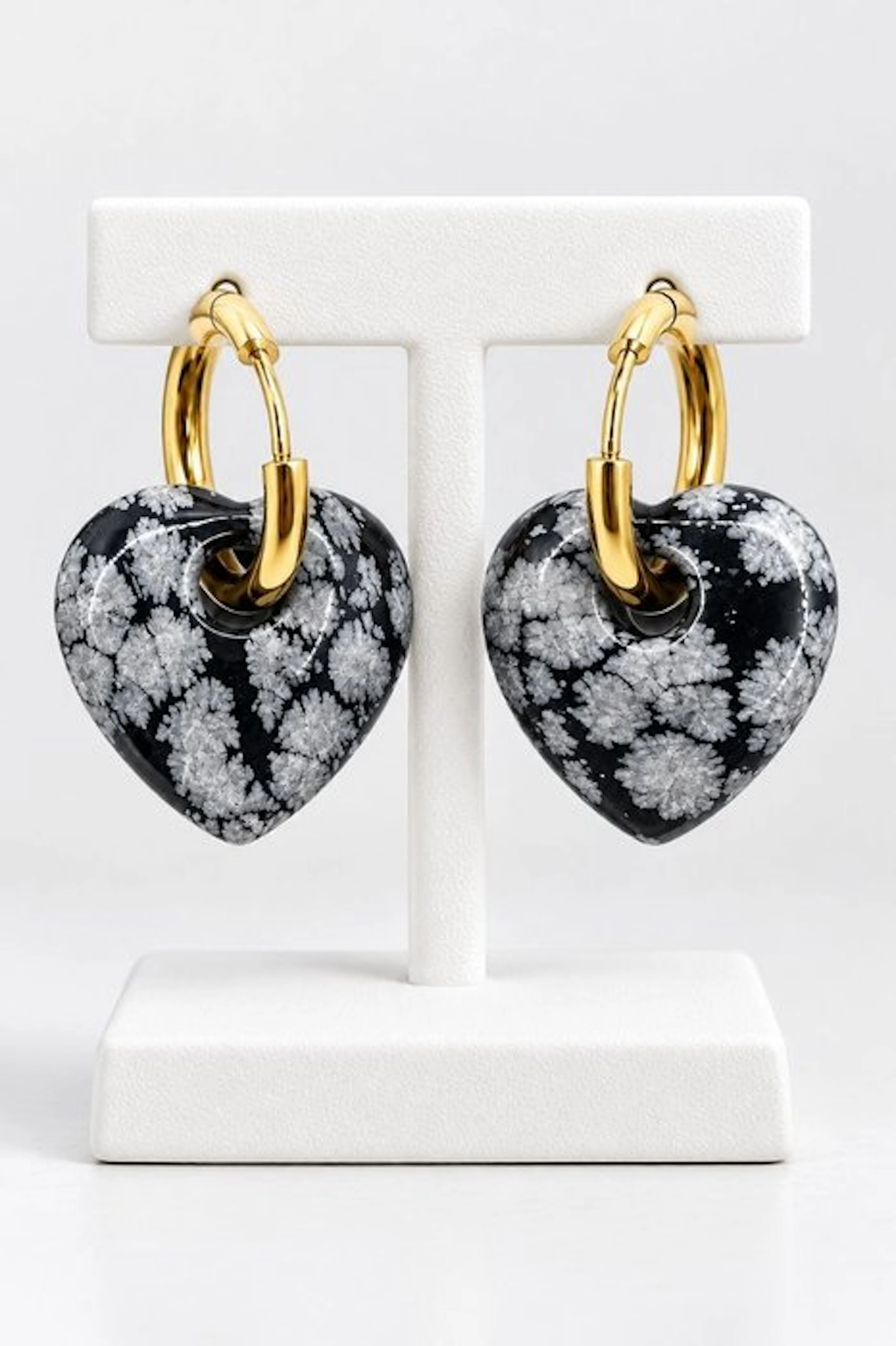 Premium Quality Snowflake Heart Earrings - Earrings - Earrings