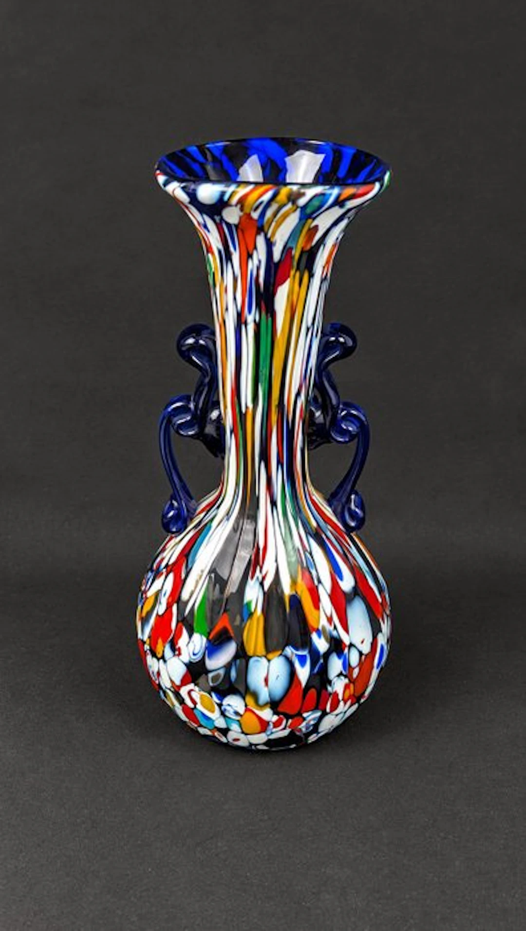 Vase - Glass - Type "Millefiori"